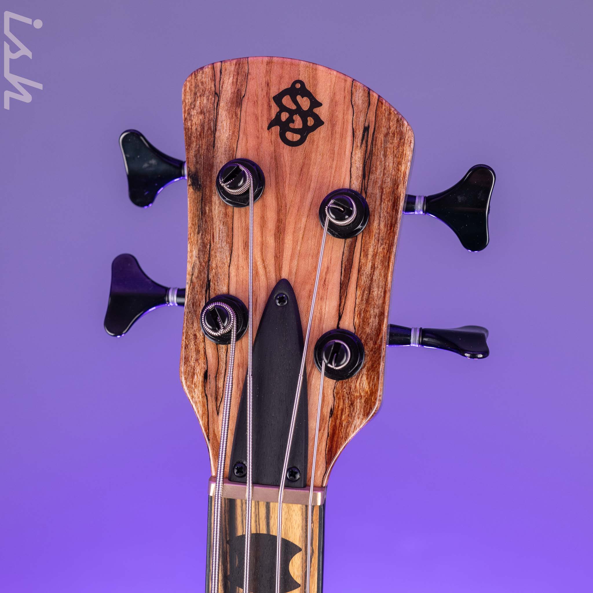 Spector USA NS-2 4-String Bass Natural Spalted Maple Charcoal Block - Image 7