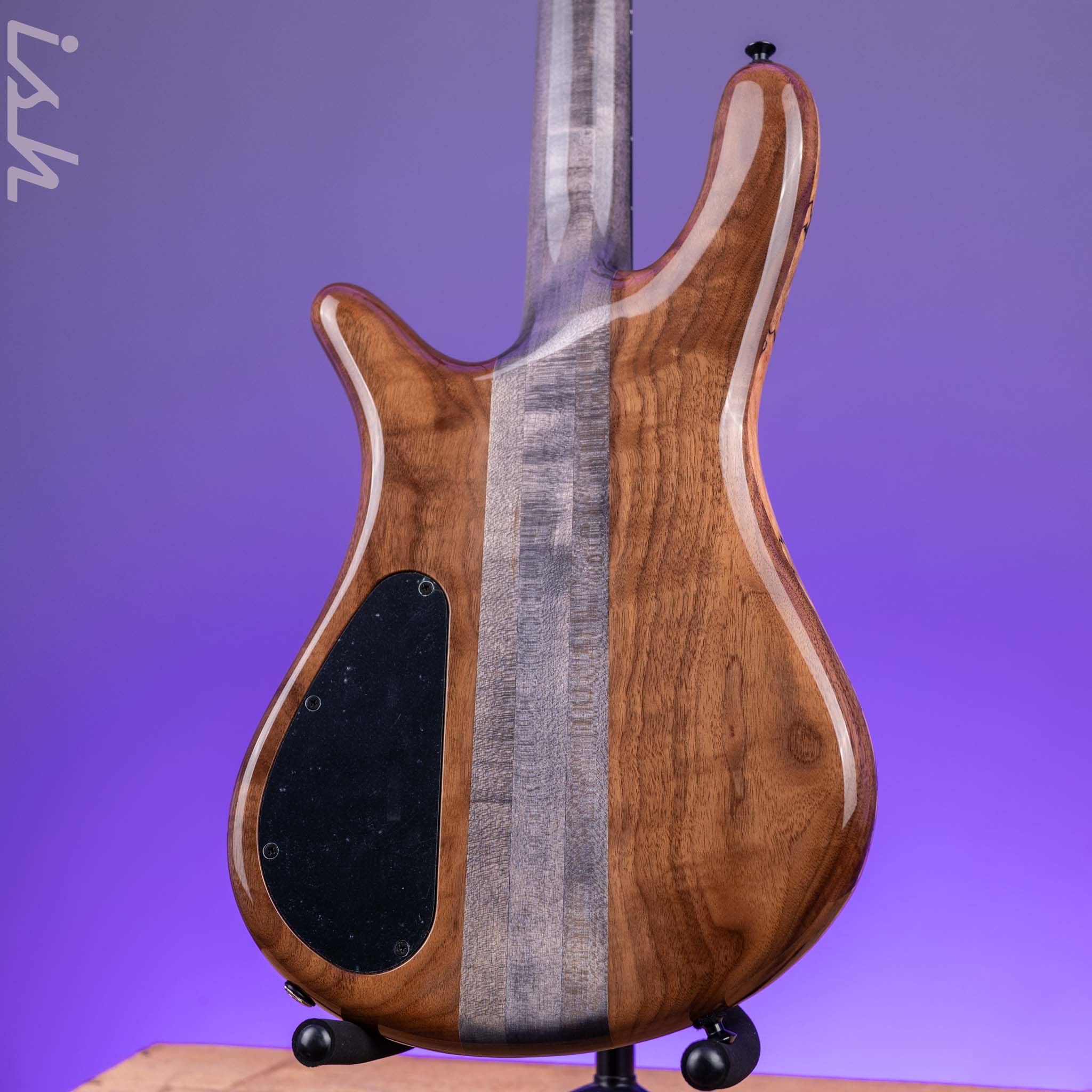 Spector USA NS-2 4-String Bass Natural Spalted Maple Charcoal Block - Image 9