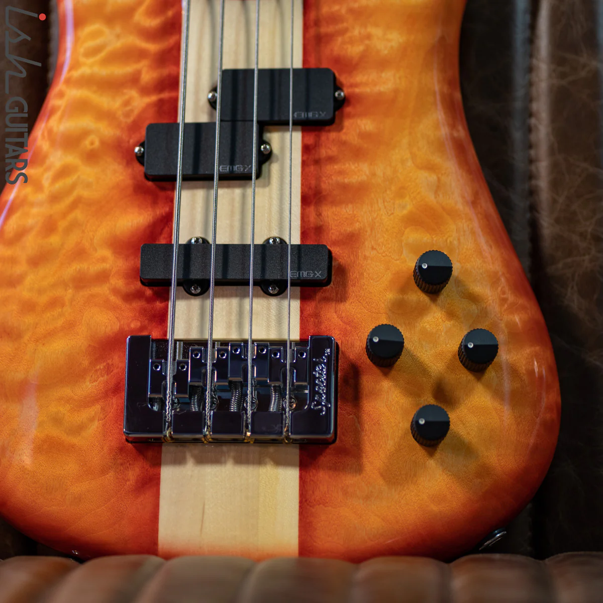 Spector USA NS-2 Ish Exclusive Blood Orange Burst Quilt Maple Store Demo - Image 4