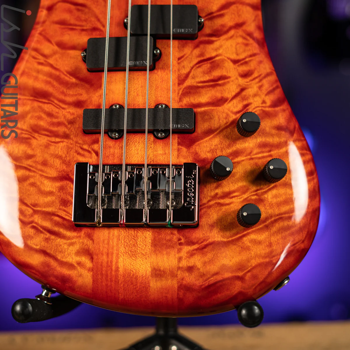 2017 Spector USA NS-2 Quilt Maple Inferno - Image 4