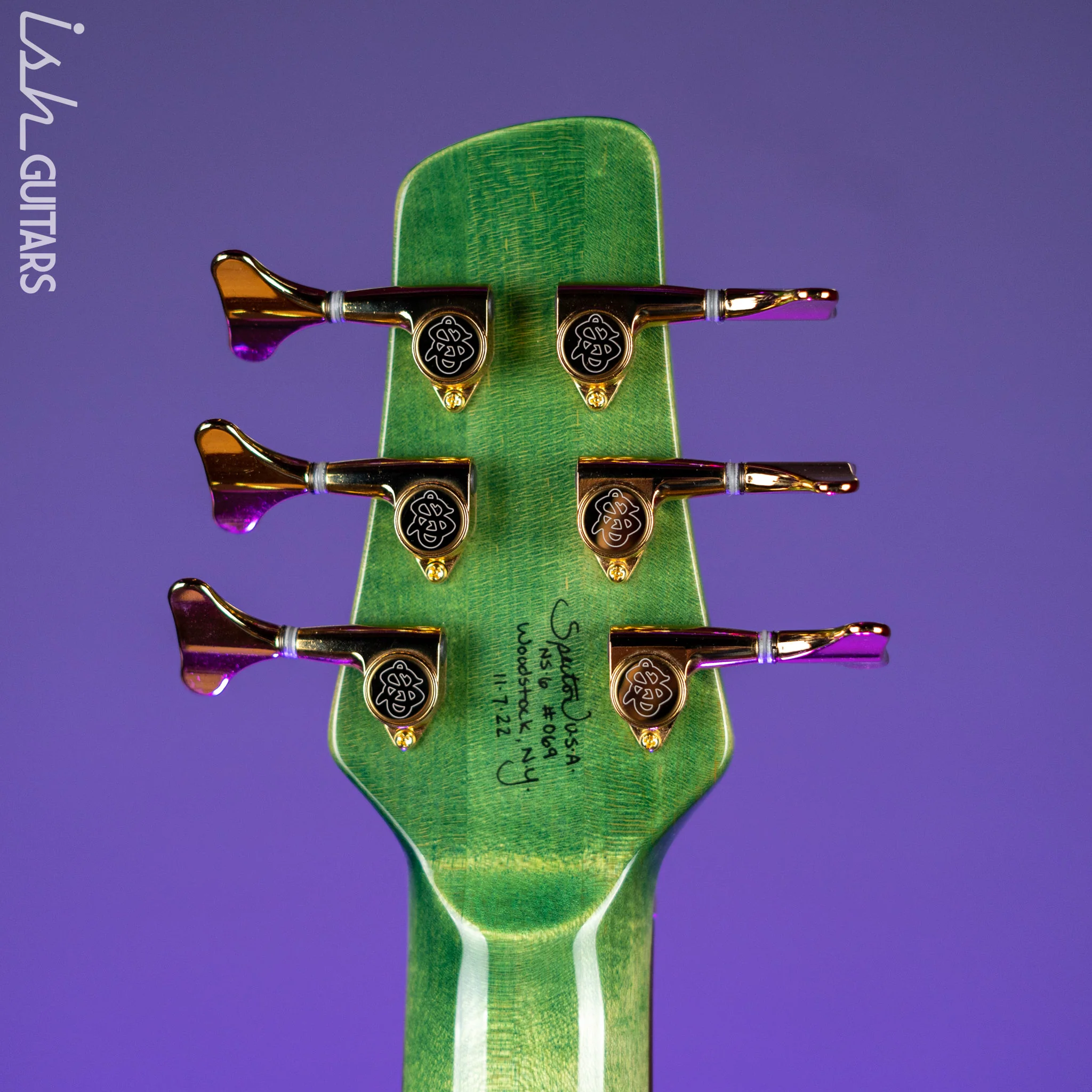 Spector USA NS-6 6-String Bass Blue Green Algae - Image 11