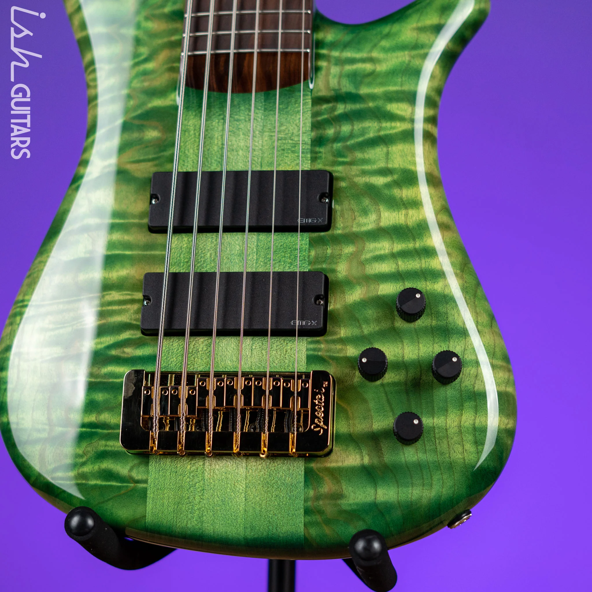 Spector USA NS-6 6-String Bass Blue Green Algae - Image 4