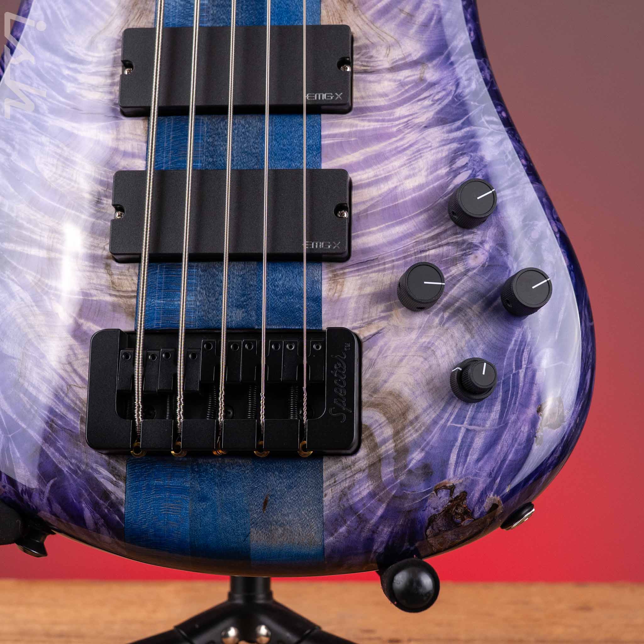 Spector USA Woodstock Era NS-5 Custom Purple Burst w/ Blue Back NAMM 2026 - Image 5