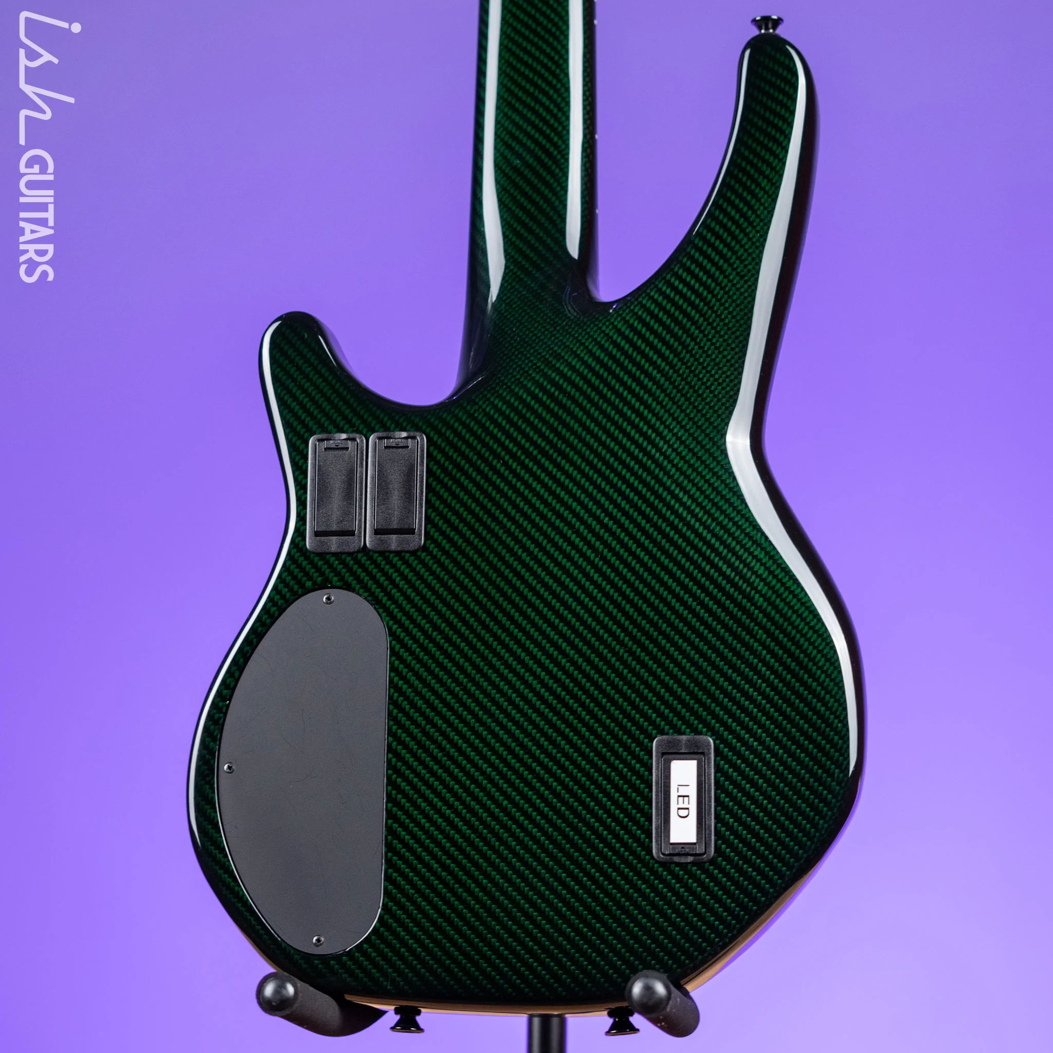Status Stealth Bass Green Carbon Fiber w/ Green LEDs - Image 10