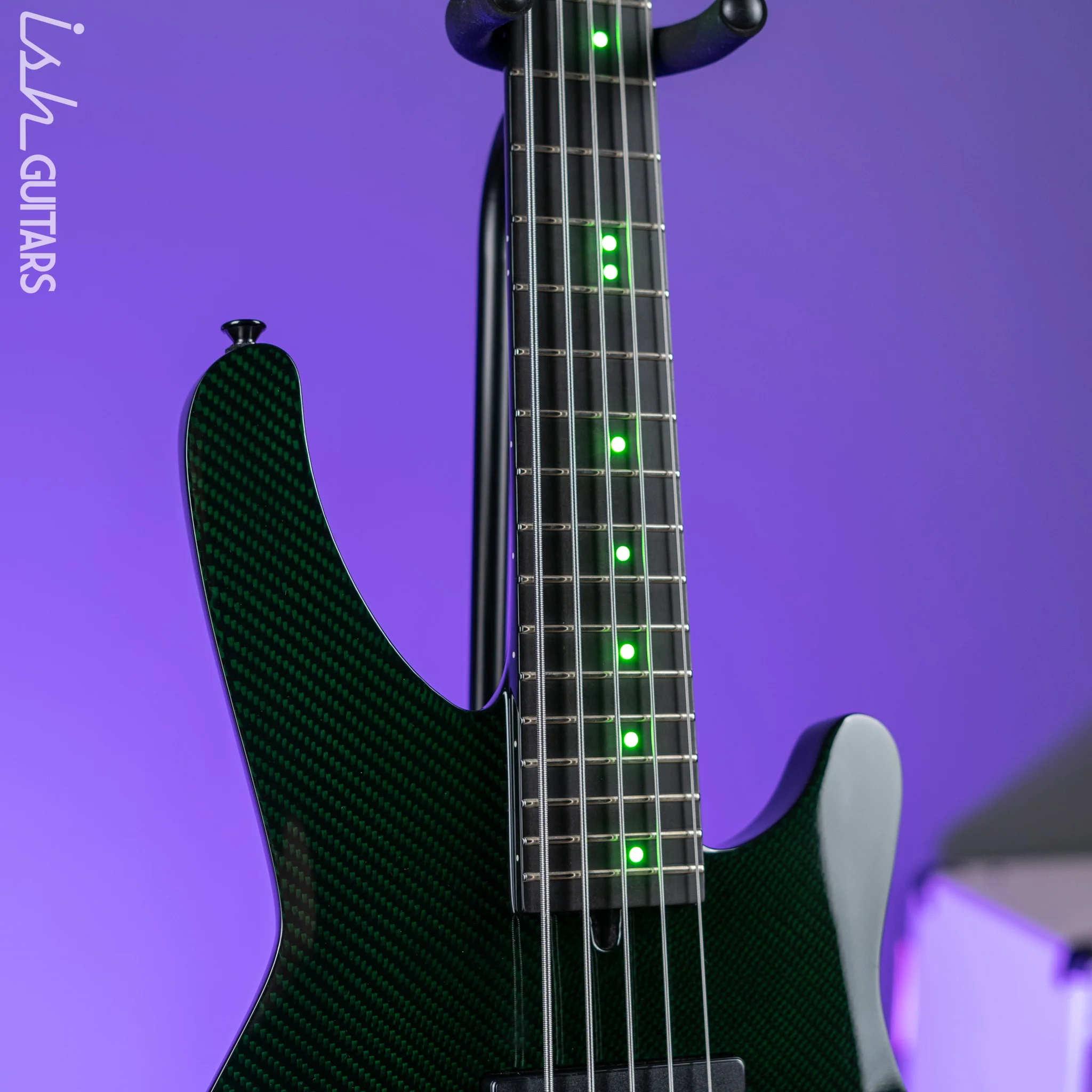 Status Stealth Bass Green Carbon Fiber w/ Green LEDs - Image 14
