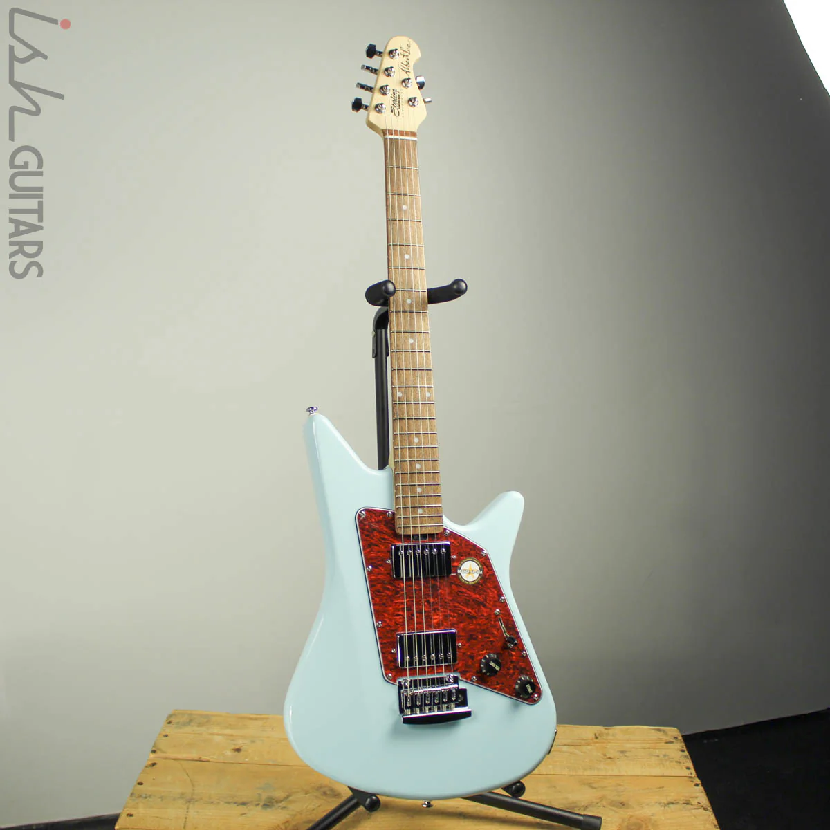Sterling by Music Man Albert Lee HH Electric Guitar - Daphne Blue - Image 2