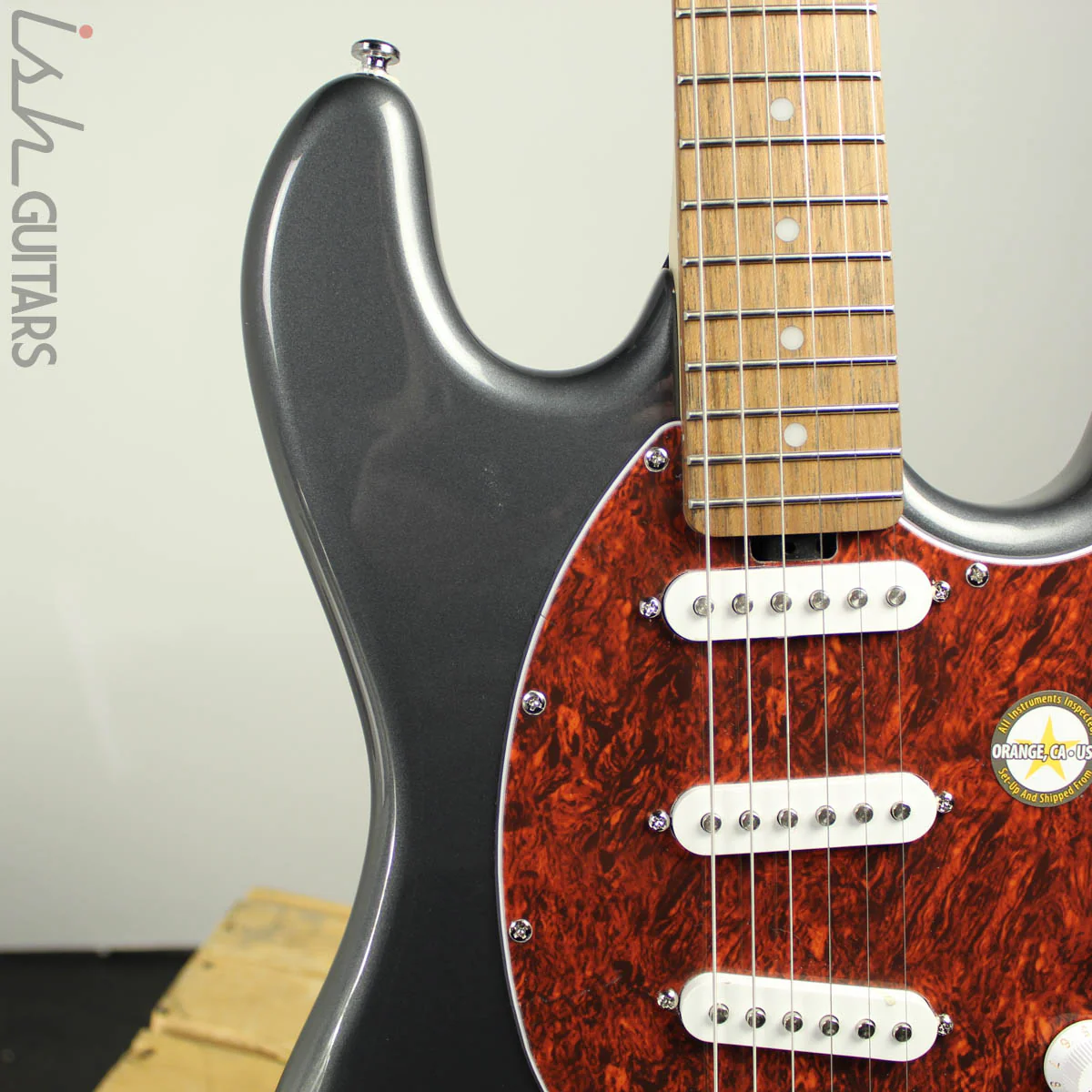 Sterling by Music Man Cutlass Charcoal Frost SSS - Image 4