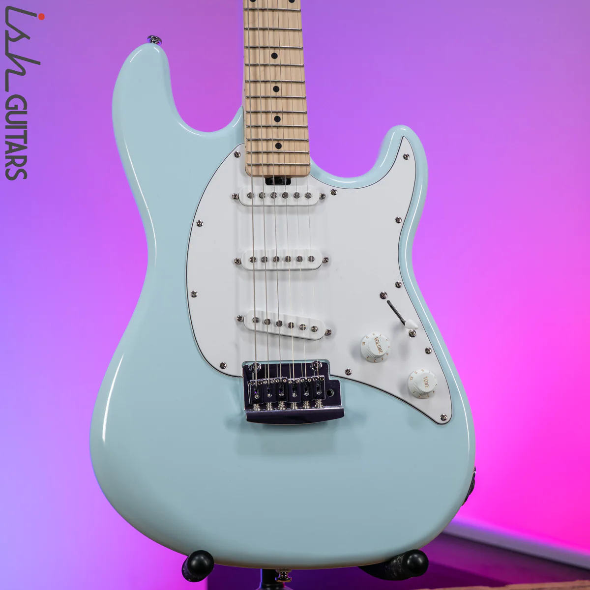 Sterling by Music Man Cutlass SSS Daphne Blue
