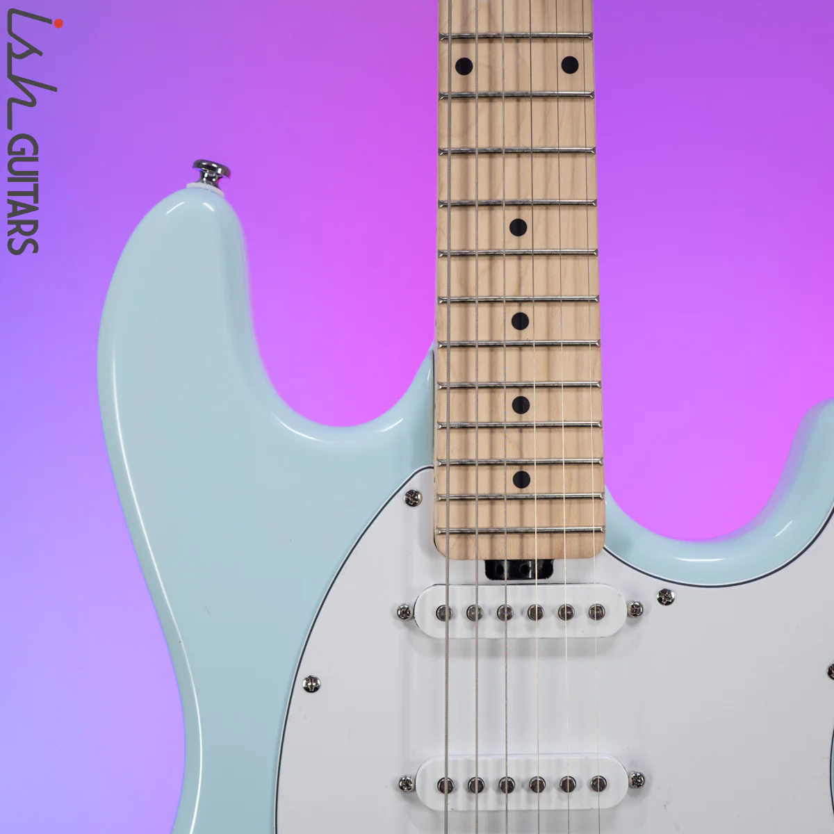 Sterling by Music Man Cutlass SSS Daphne Blue - Image 3