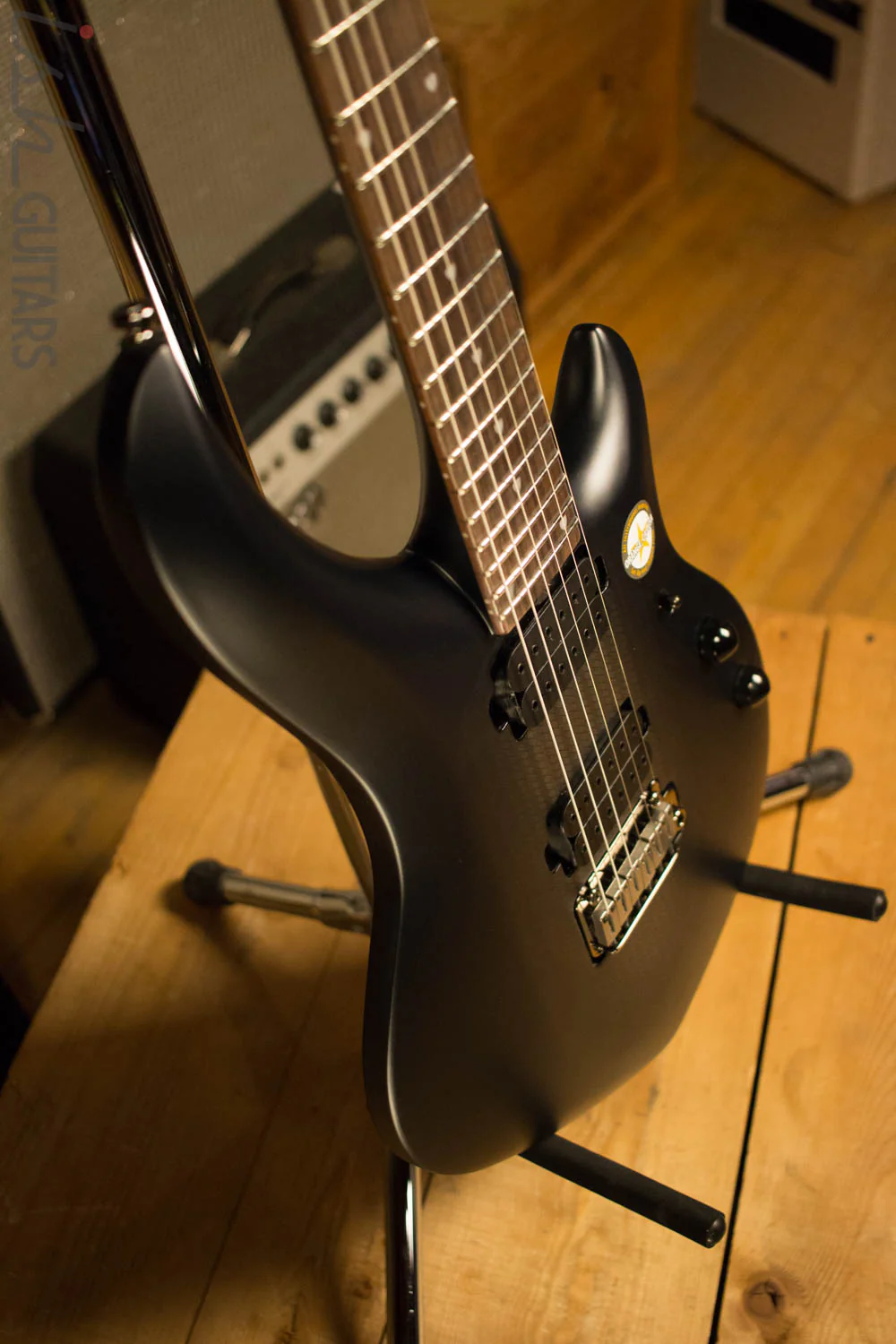 Sterling by Music Man MAJ100-ICR John Petrucci Signature Series Majesty Electric Guitar Stealth Black - Image 6