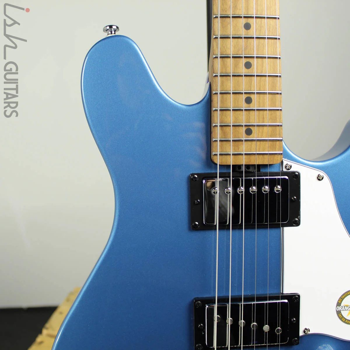 Sterling by Music Man JV60-T Valentine Signature Toluca Lake Blue - Image 4