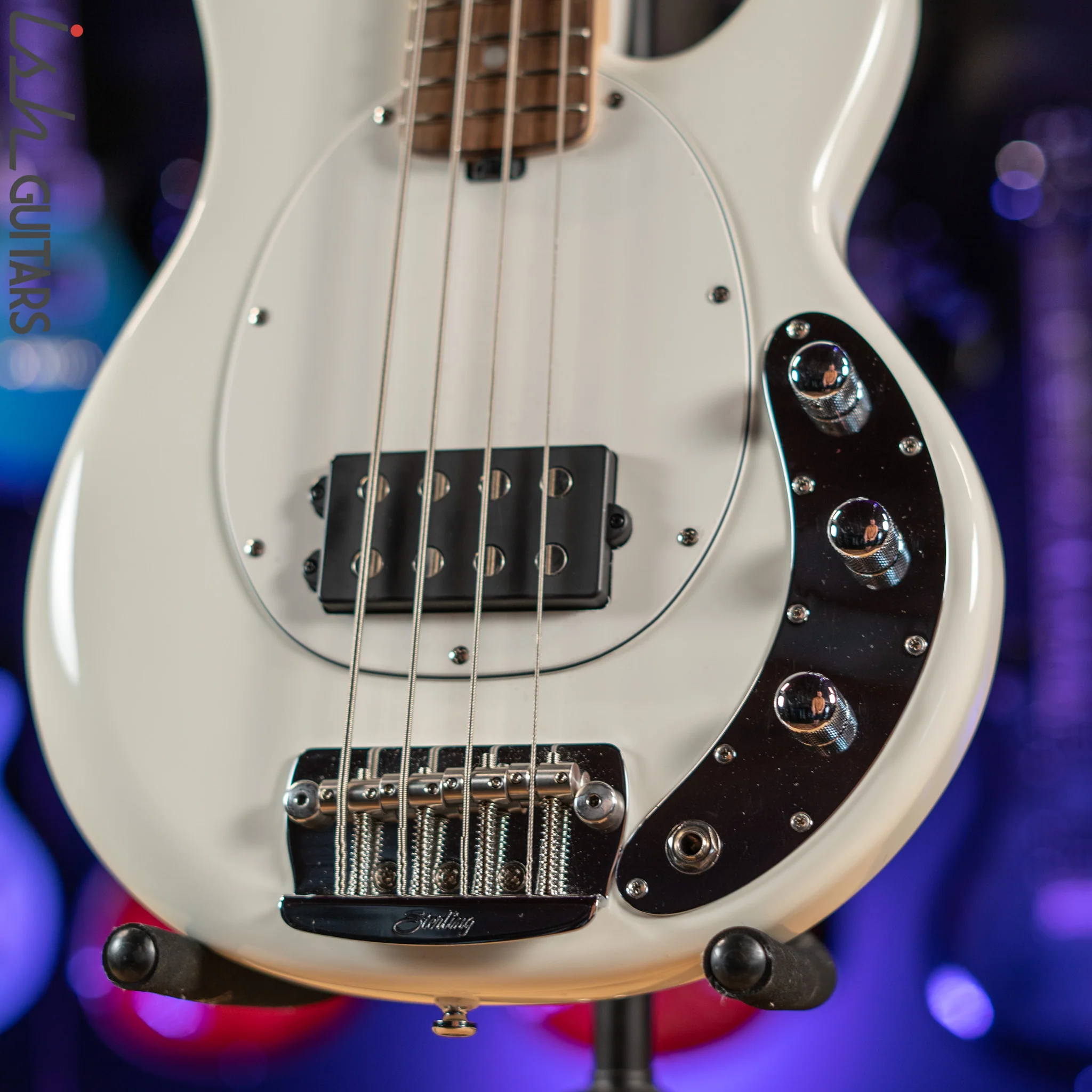 Sterling by Music Man Short Scale StingRay White - Image 4