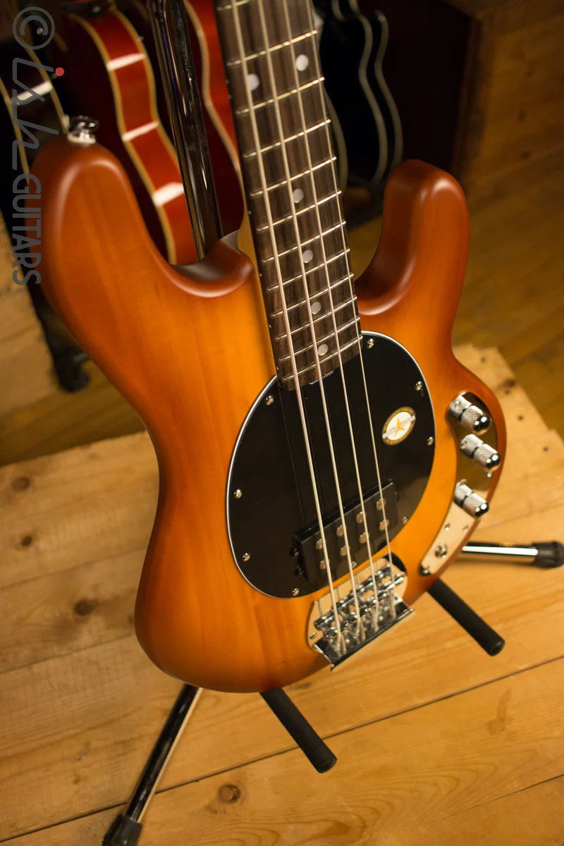 Sterling by Music Man Stingray 4 Satin Honey Burst - Image 7