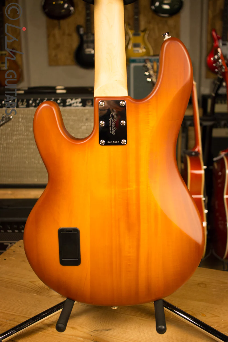 Sterling by Music Man Stingray 4 Satin Honey Burst - Image 8