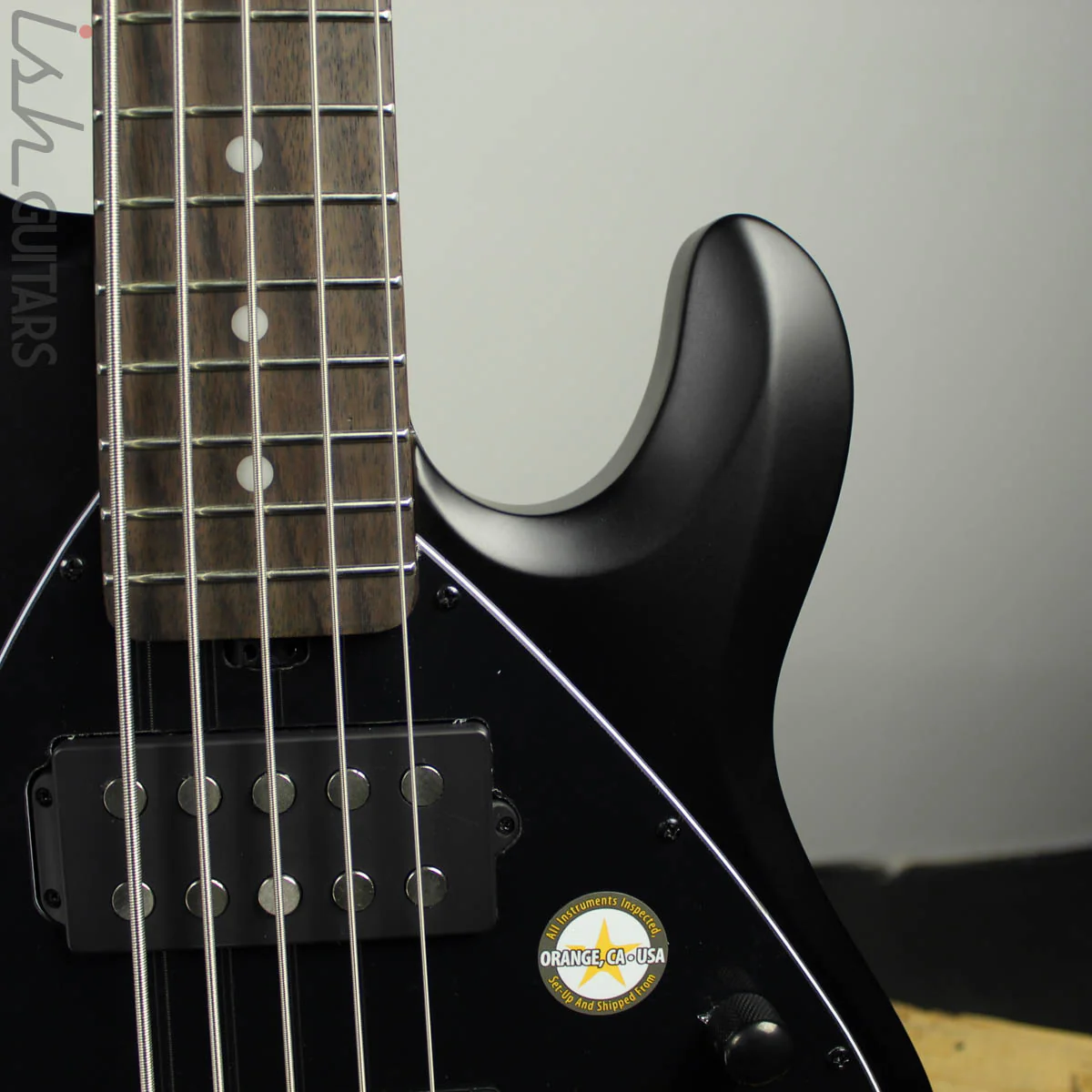 Sterling by Music Man StingRay 5 HH Stealth Black - Image 3