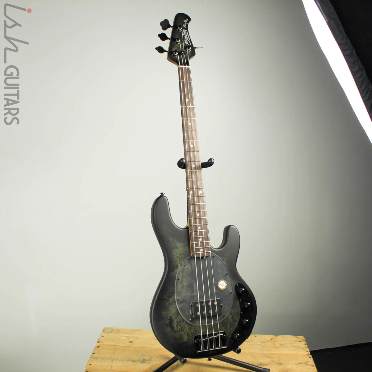 Sterling by Music Man StingRay Ray34PB Trans Black Satin w/ Bag B-STOCK - Image 2