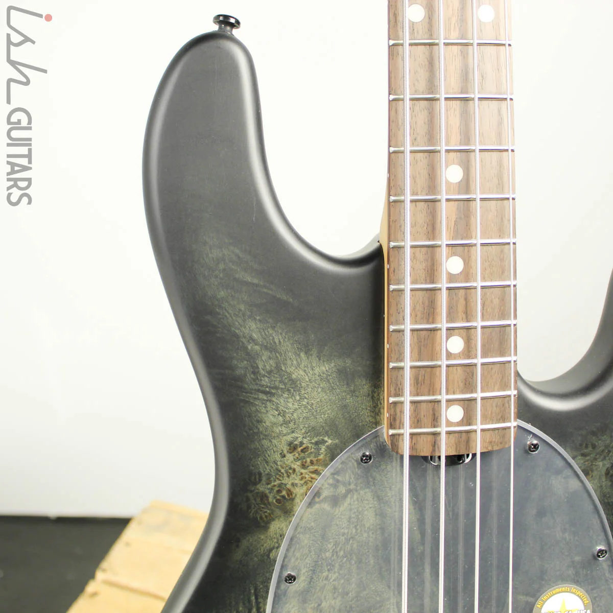 Sterling by Music Man StingRay Ray34PB Trans Black Satin w/ Bag B-STOCK - Image 4