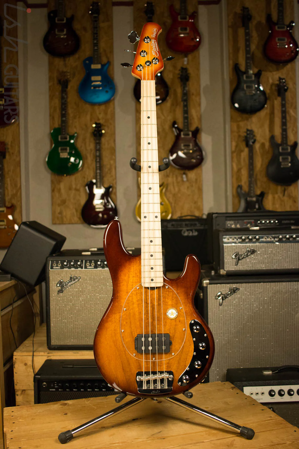 Sterling by Music Man Ray34 Bass Custom Prototype Quilted Mahogany - Image 2