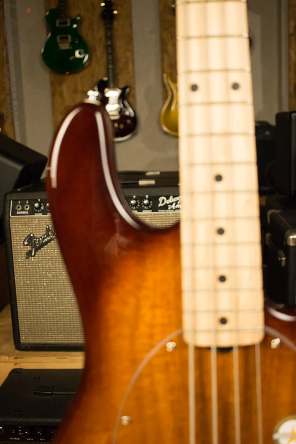 Sterling by Music Man Ray34 Bass Custom Prototype Quilted Mahogany - Image 3