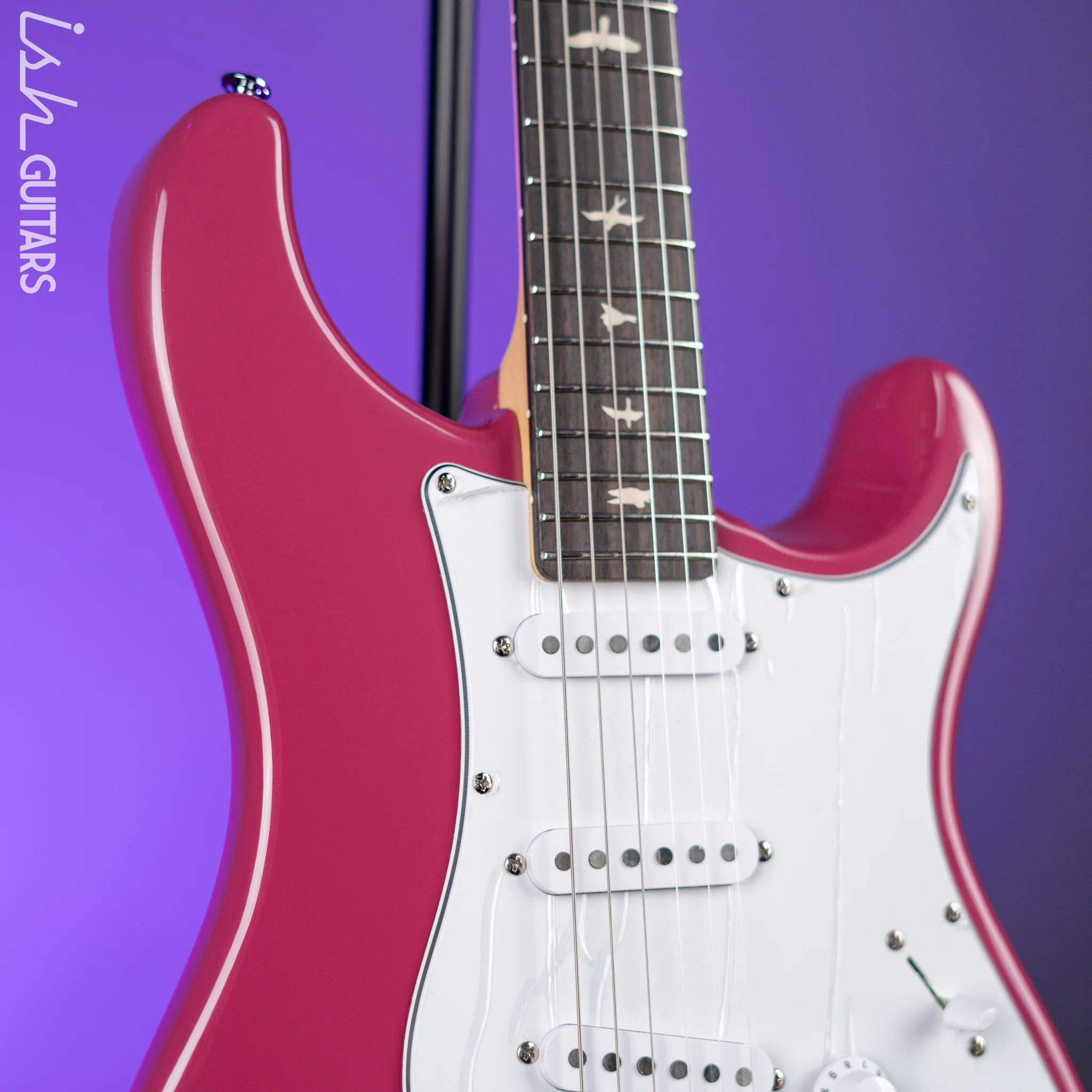 PRS SE Silver Sky Dragon Fruit Demo - Image 3
