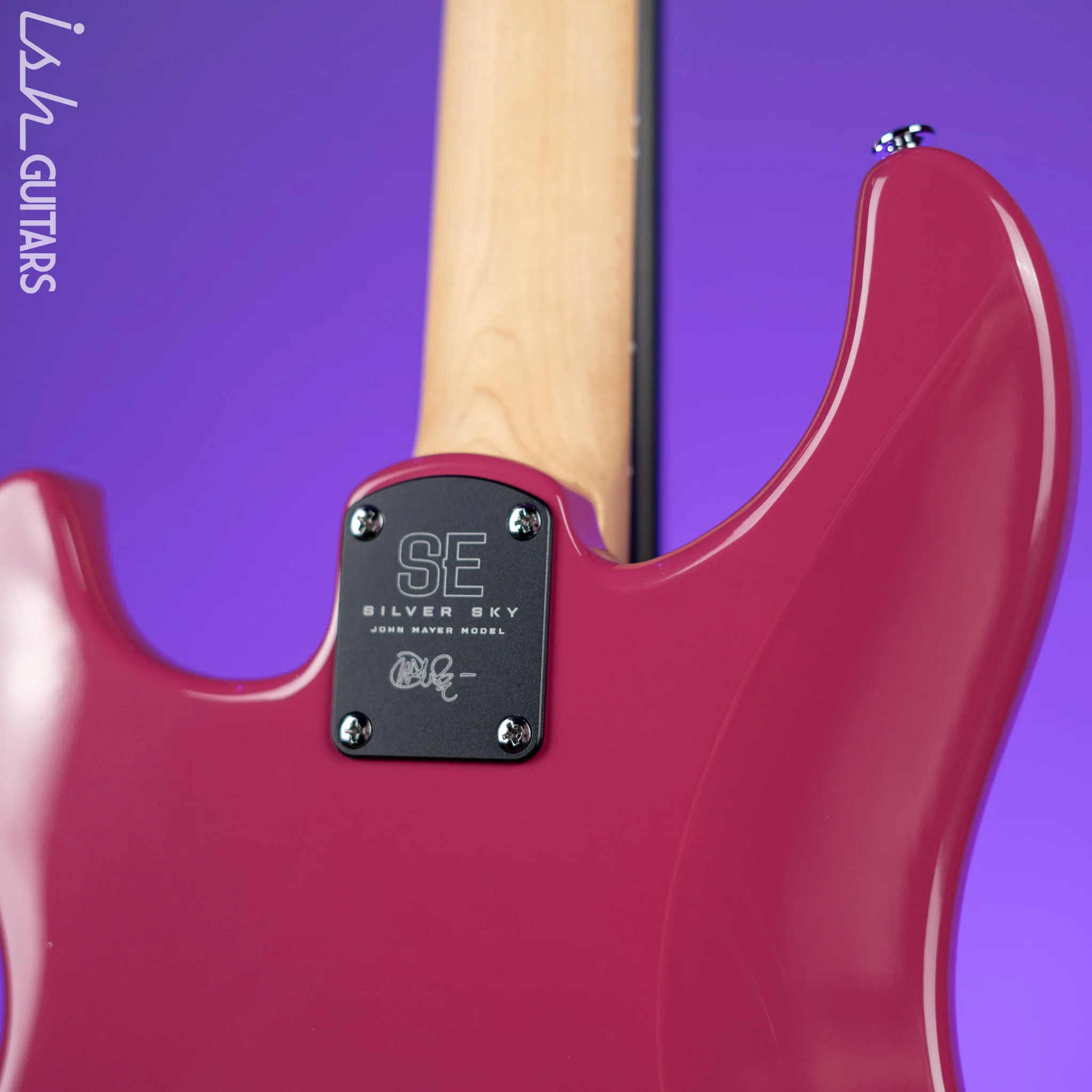 PRS SE Silver Sky Dragon Fruit Demo - Image 9