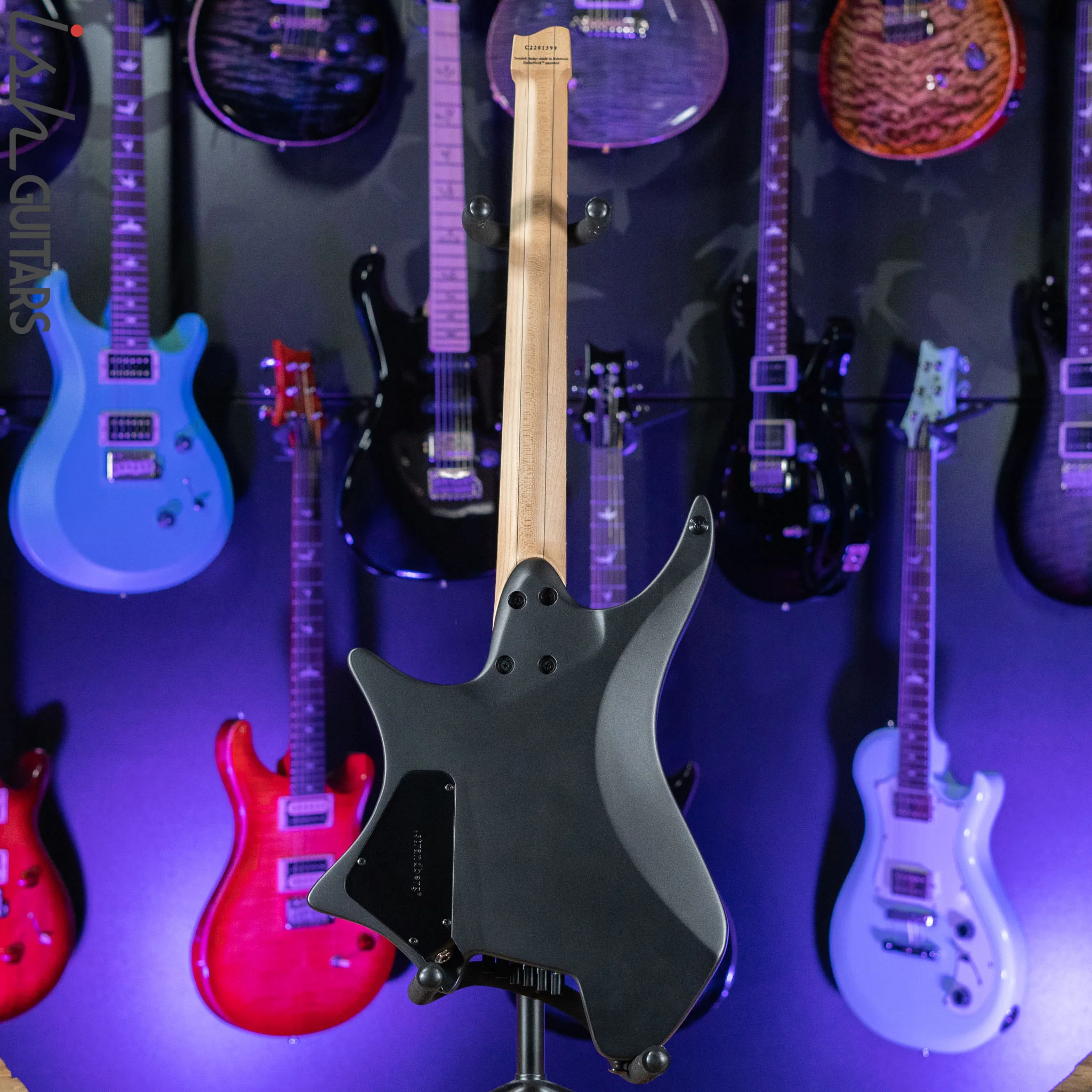Strandberg Boden Metal NX 6 Multiscale Headless Guitar Black Granite Demo - Image 6