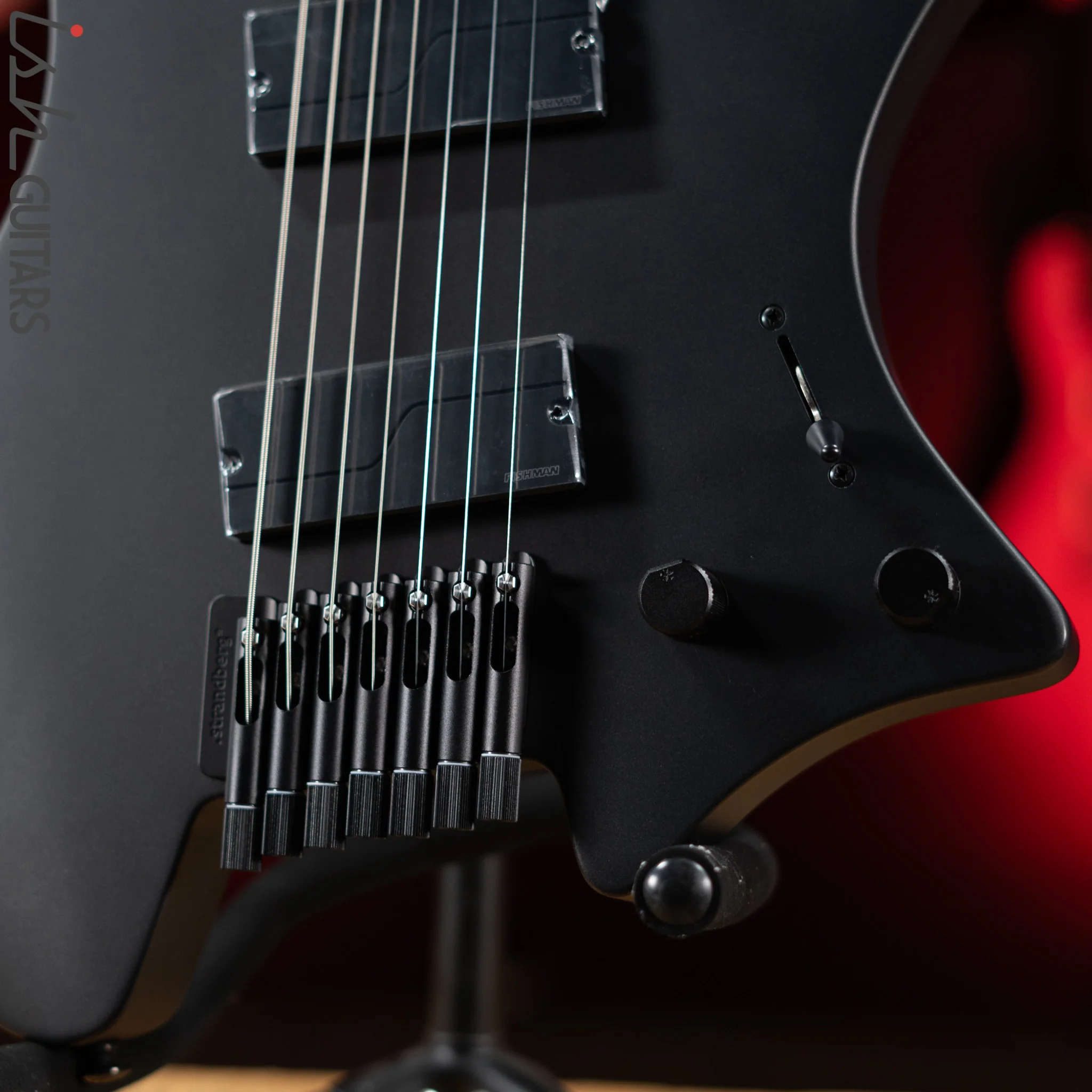 Strandberg Boden Metal NX 7 Multiscale Headless Guitar Black Granite - Image 4
