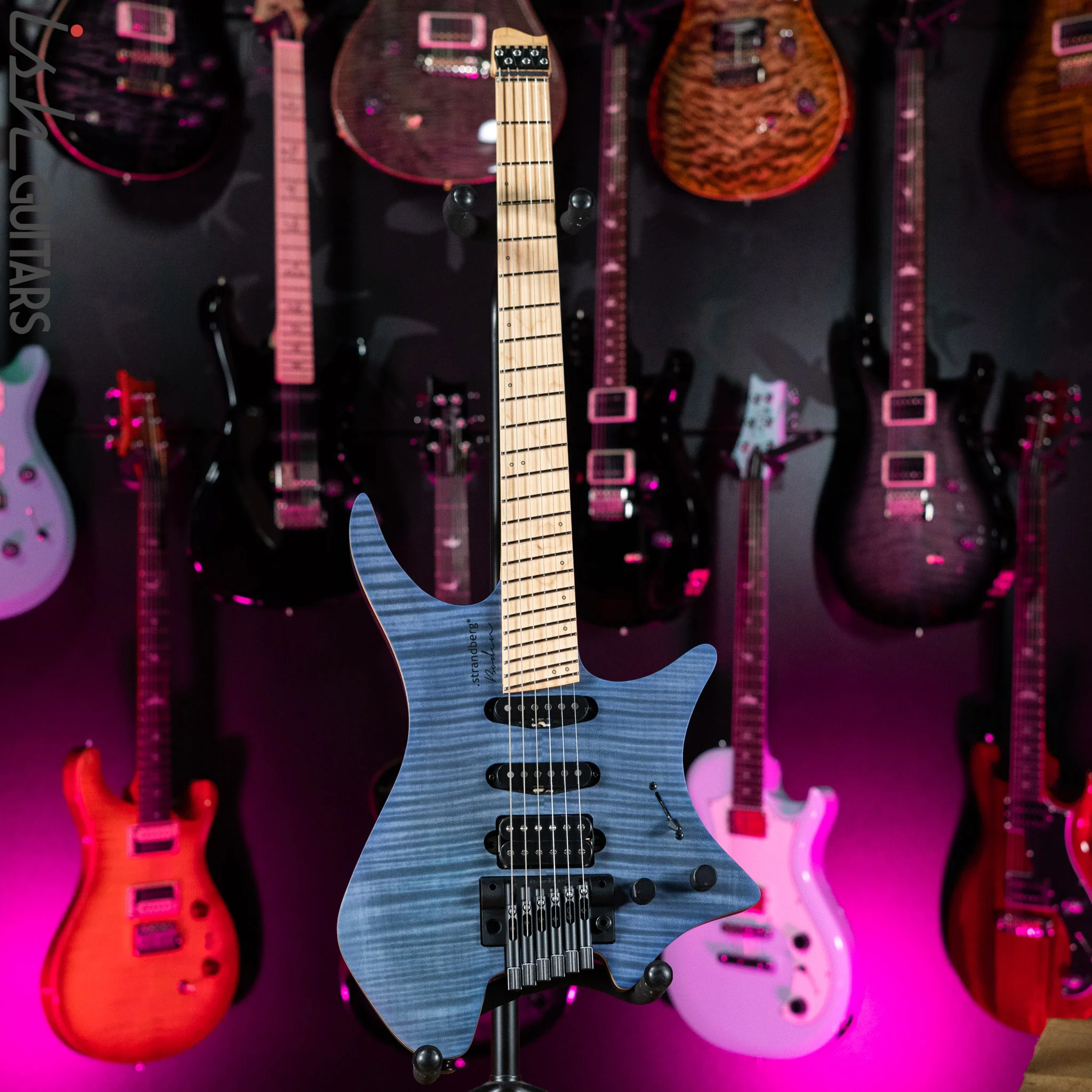 Strandberg Boden Standard NX 6 Multiscale Headless Guitar Tremolo Blue - Image 2