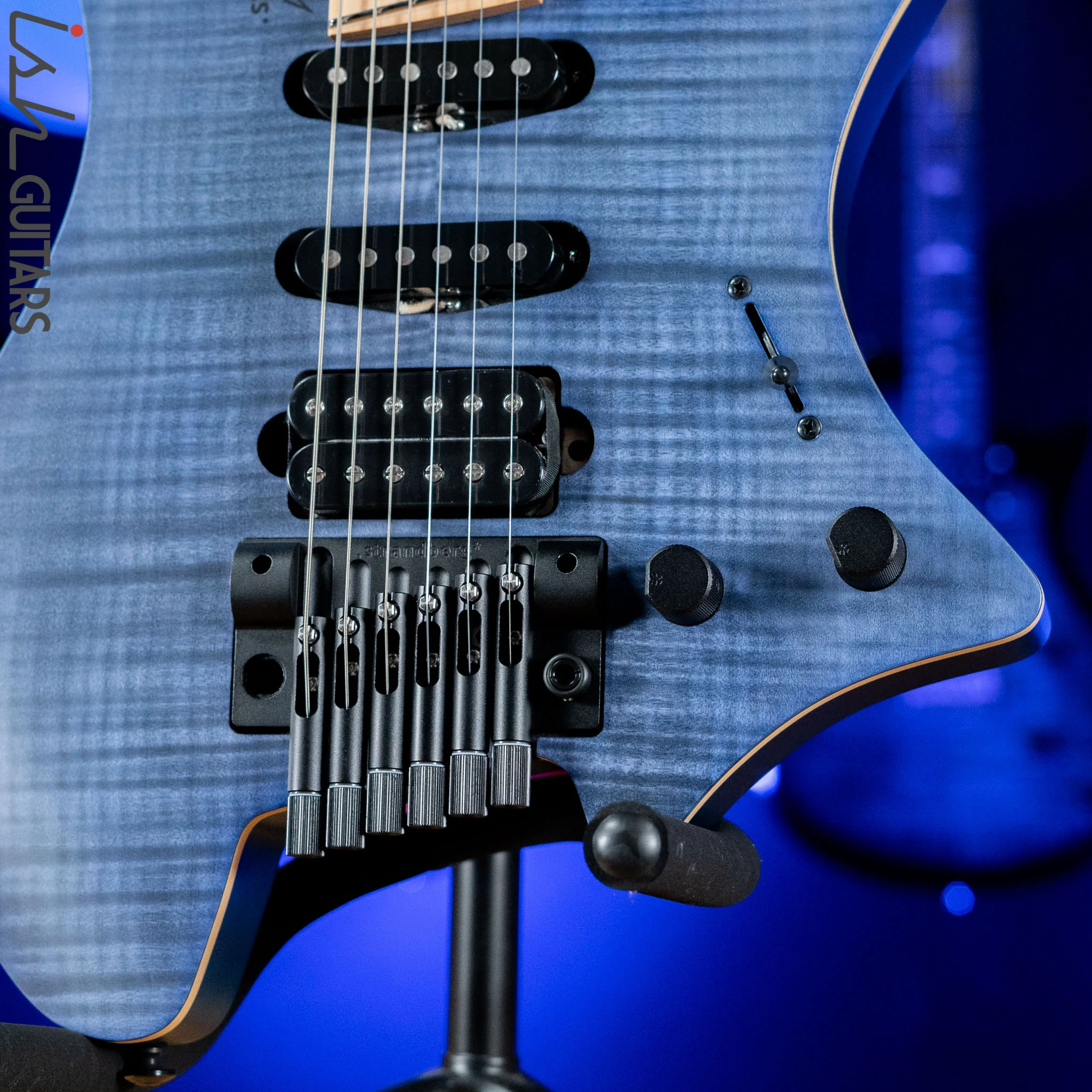 Strandberg Boden Standard NX 6 Multiscale Headless Guitar Tremolo Blue Demo - Image 4