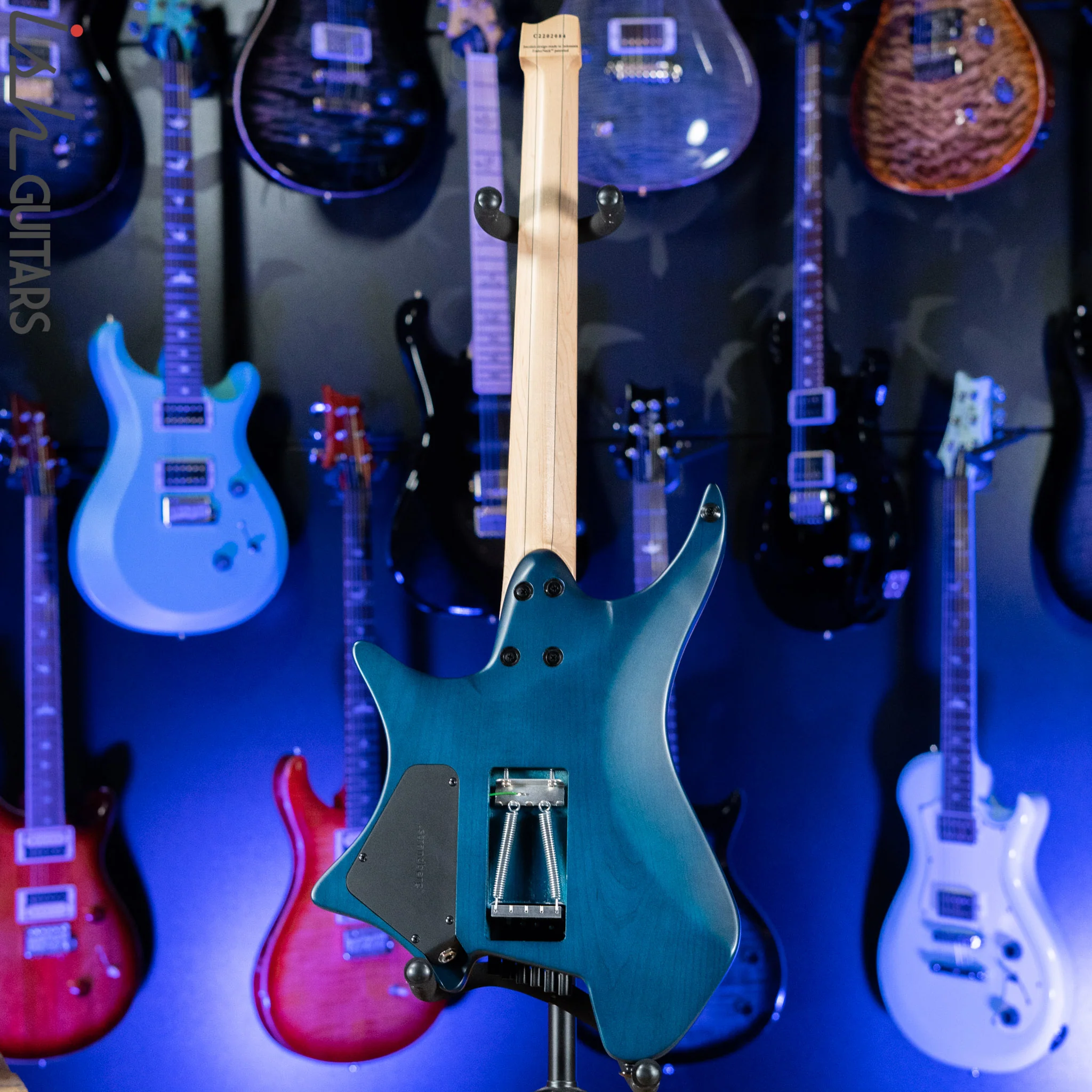 Strandberg Boden Standard NX 6 Multiscale Headless Guitar Tremolo Blue Demo - Image 6