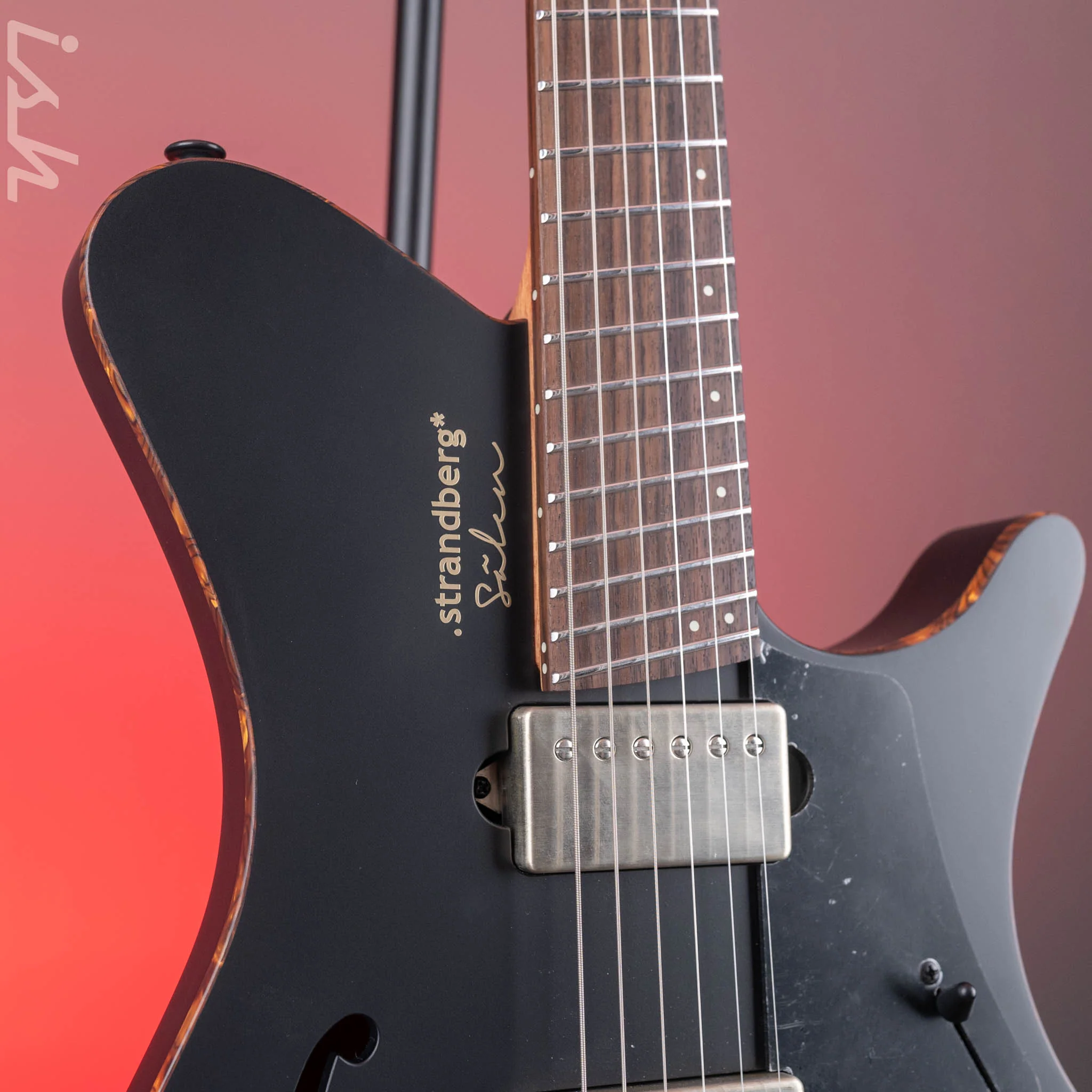 Strandberg Sälen Jazz NX 6 Electric Guitar Black - Image 3