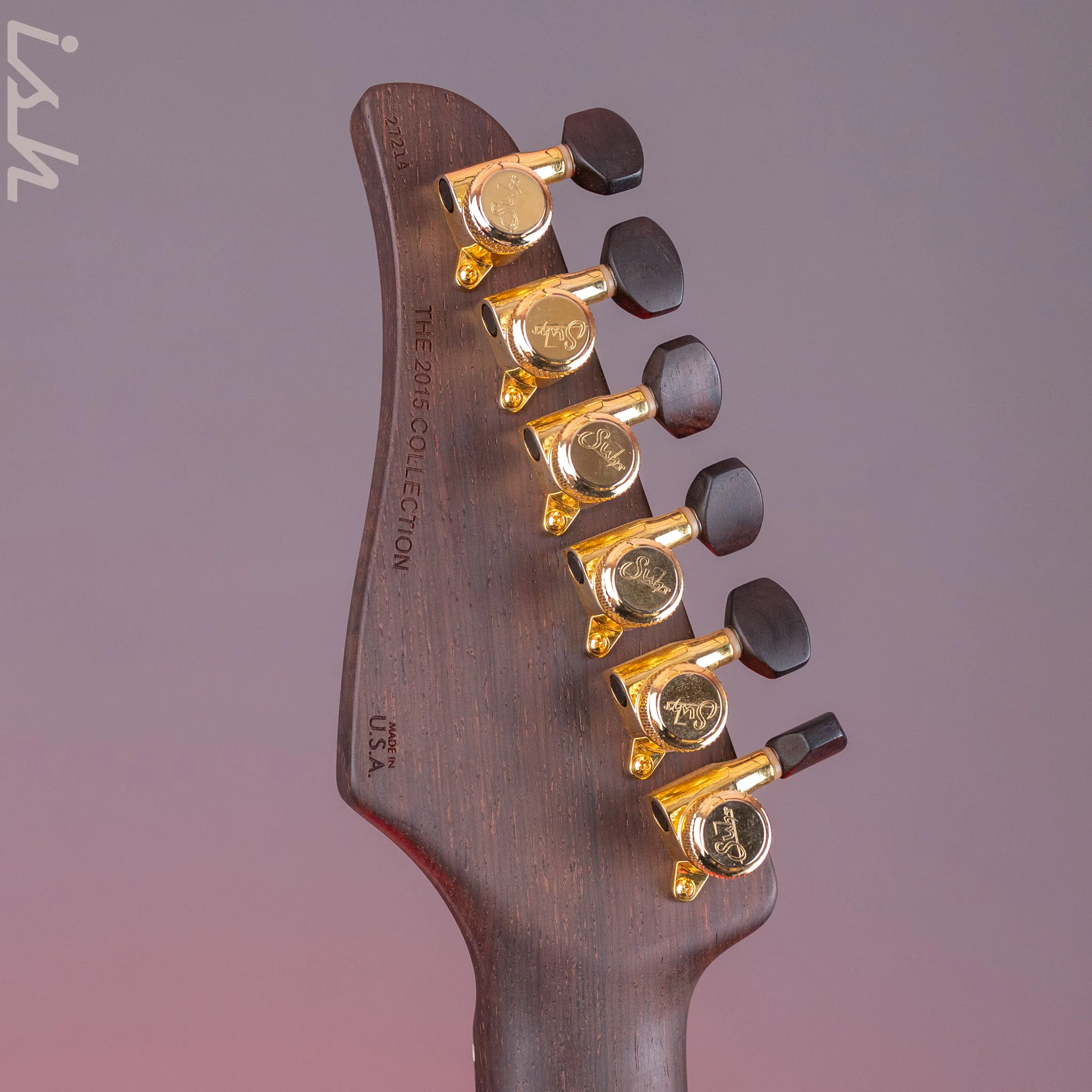 2015 Suhr Modern Carve Natural Top Figured Redwood Collection #27214 - Image 13