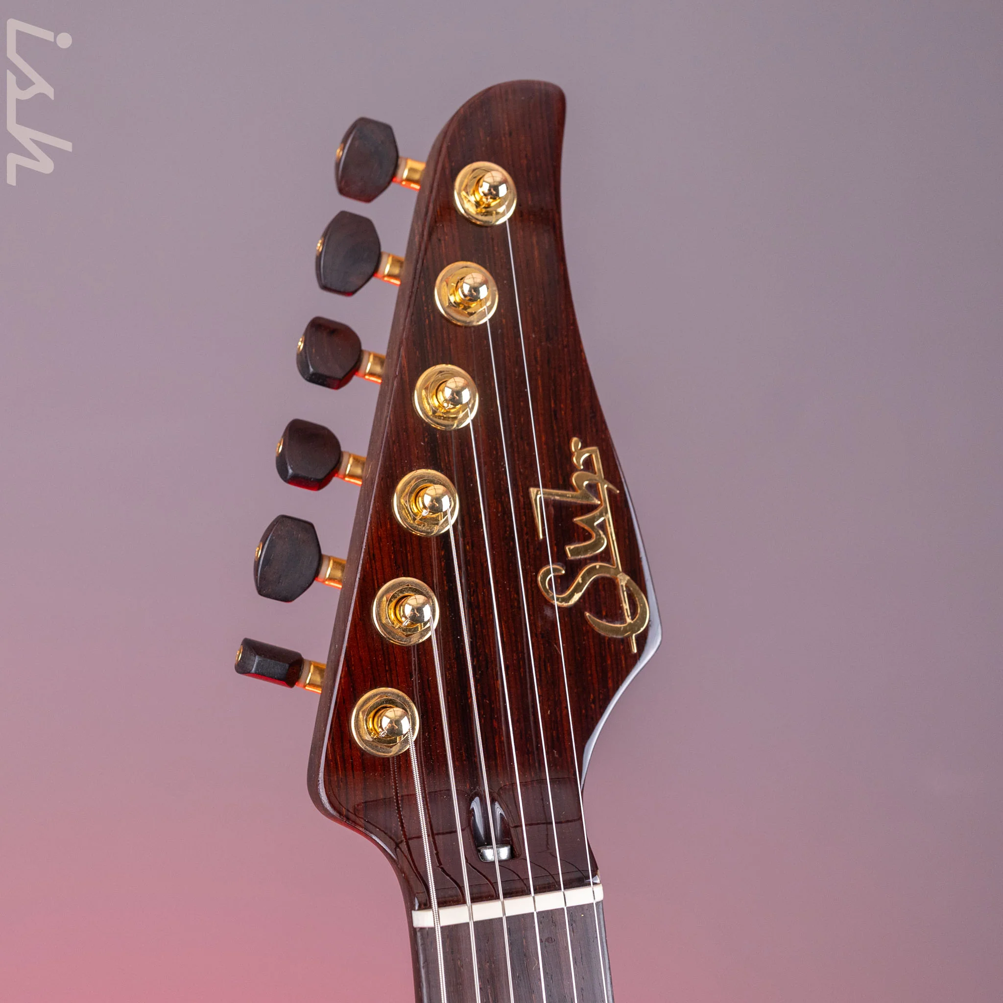 2015 Suhr Modern Carve Natural Top Figured Redwood Collection #27214 - Image 7