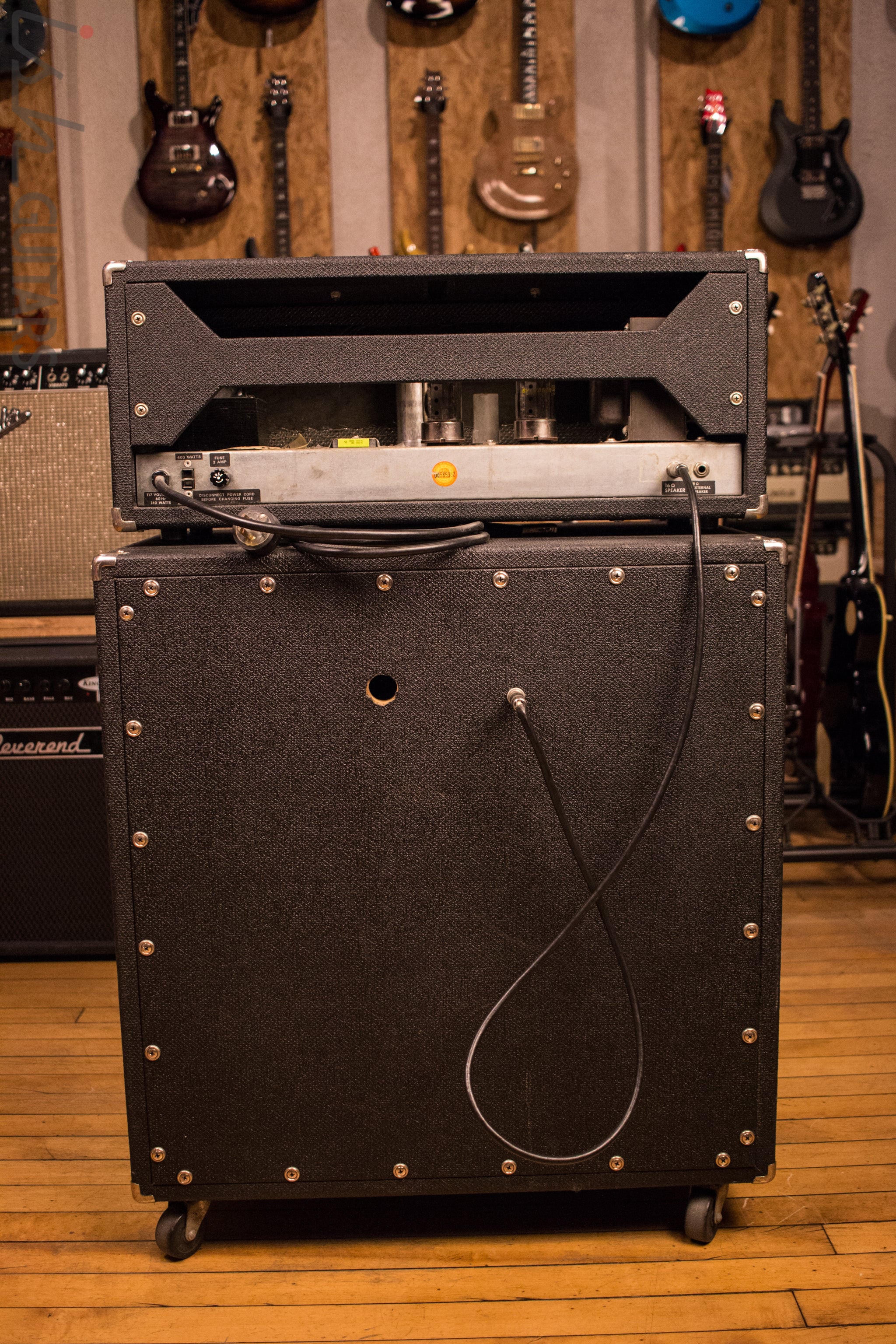 Sunn Sonic I-40 Guitar Bass Amp Head and Cabinet Stack JBL D140 Speaker - Image 5