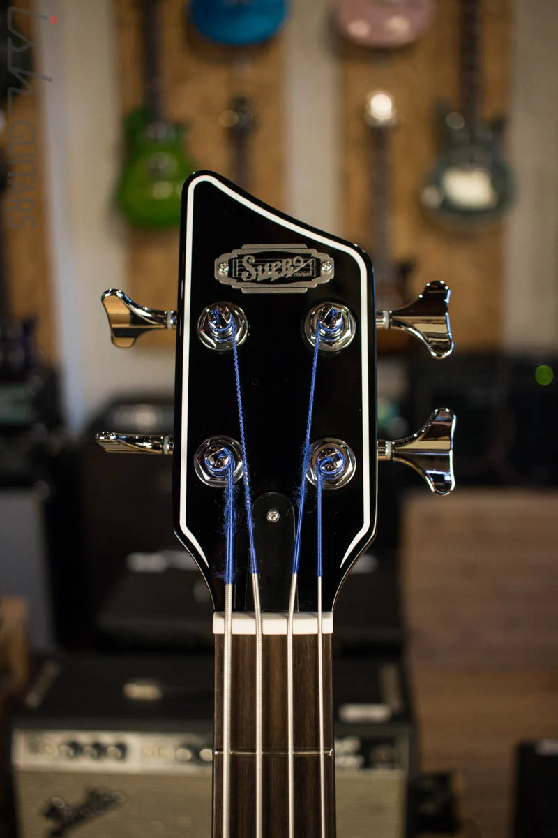 Supro 2043 Huntington III Short Scale with Piezo Pickup Flame Tobacco Sunburst Store Demo - Image 5