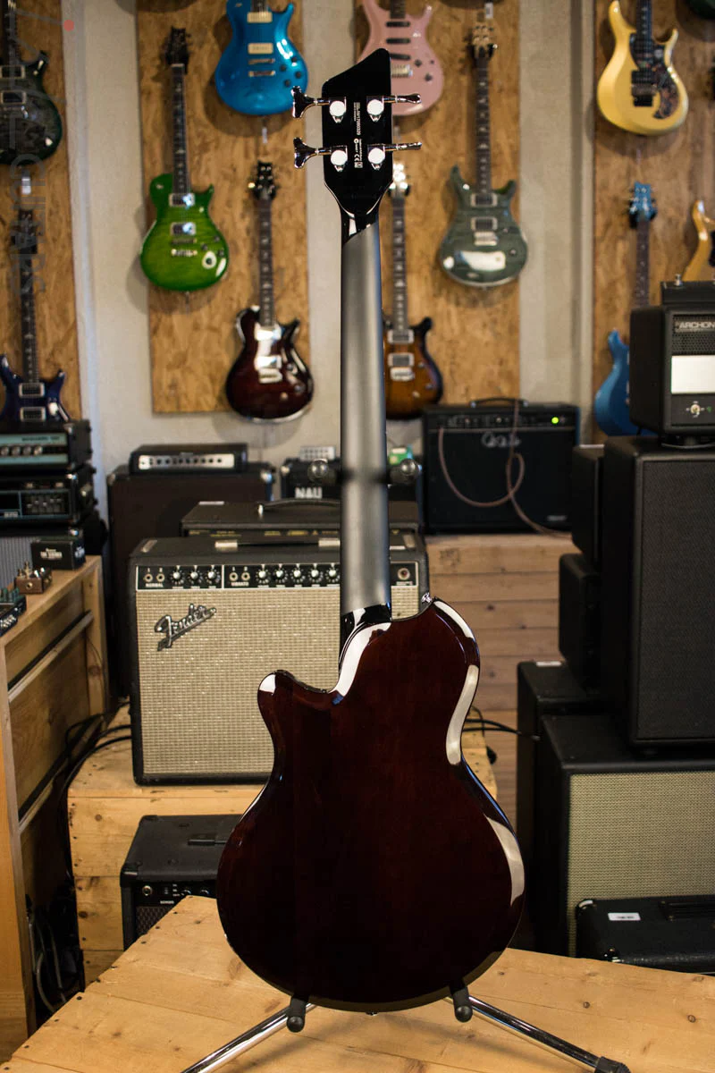 Supro 2043 Huntington III Short Scale with Piezo Pickup Flame Tobacco Sunburst Store Demo - Image 8