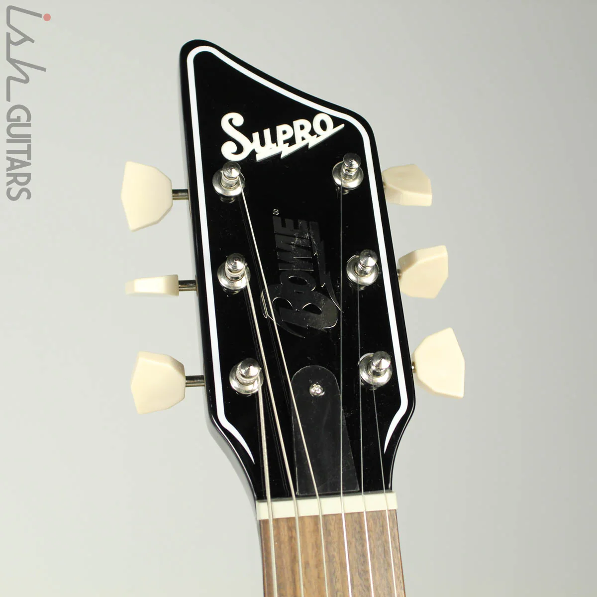 Supro David Bowie Limited Edition Dual Tone Electric Guitar White Finish - Image 5