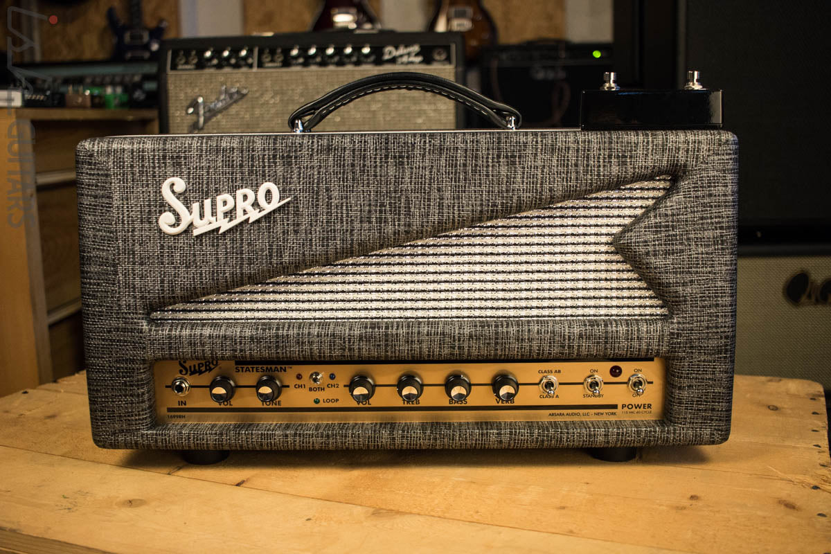 Supro 1699R Statesman 50W Tube Guitar Amp Head Store Demo - Image 3