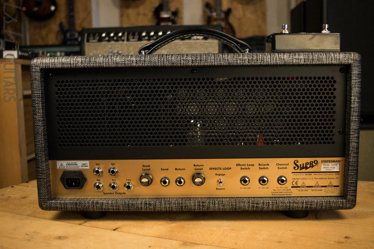 Supro 1699R Statesman 50W Tube Guitar Amp Head Store Demo - Image 4