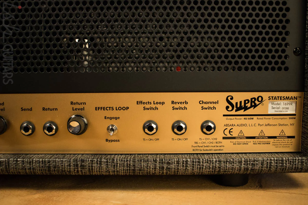 Supro 1699R Statesman 50W Tube Guitar Amp Head Store Demo - Image 6