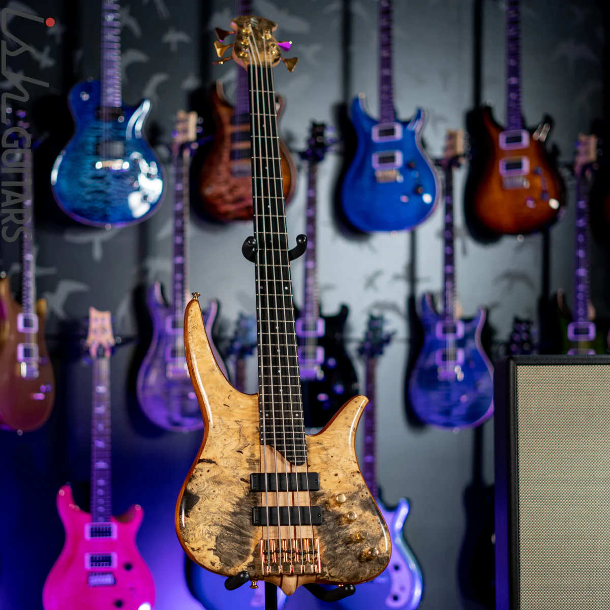 Surine Quest Series I 5-String Bass Natural Buckeye Burl - Image 2