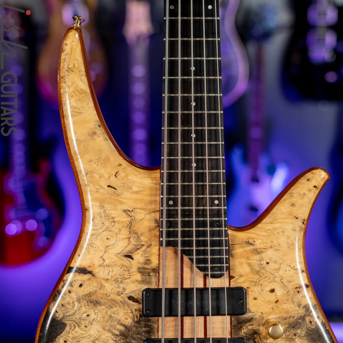 Surine Quest Series I 5-String Bass Natural Buckeye Burl - Image 3