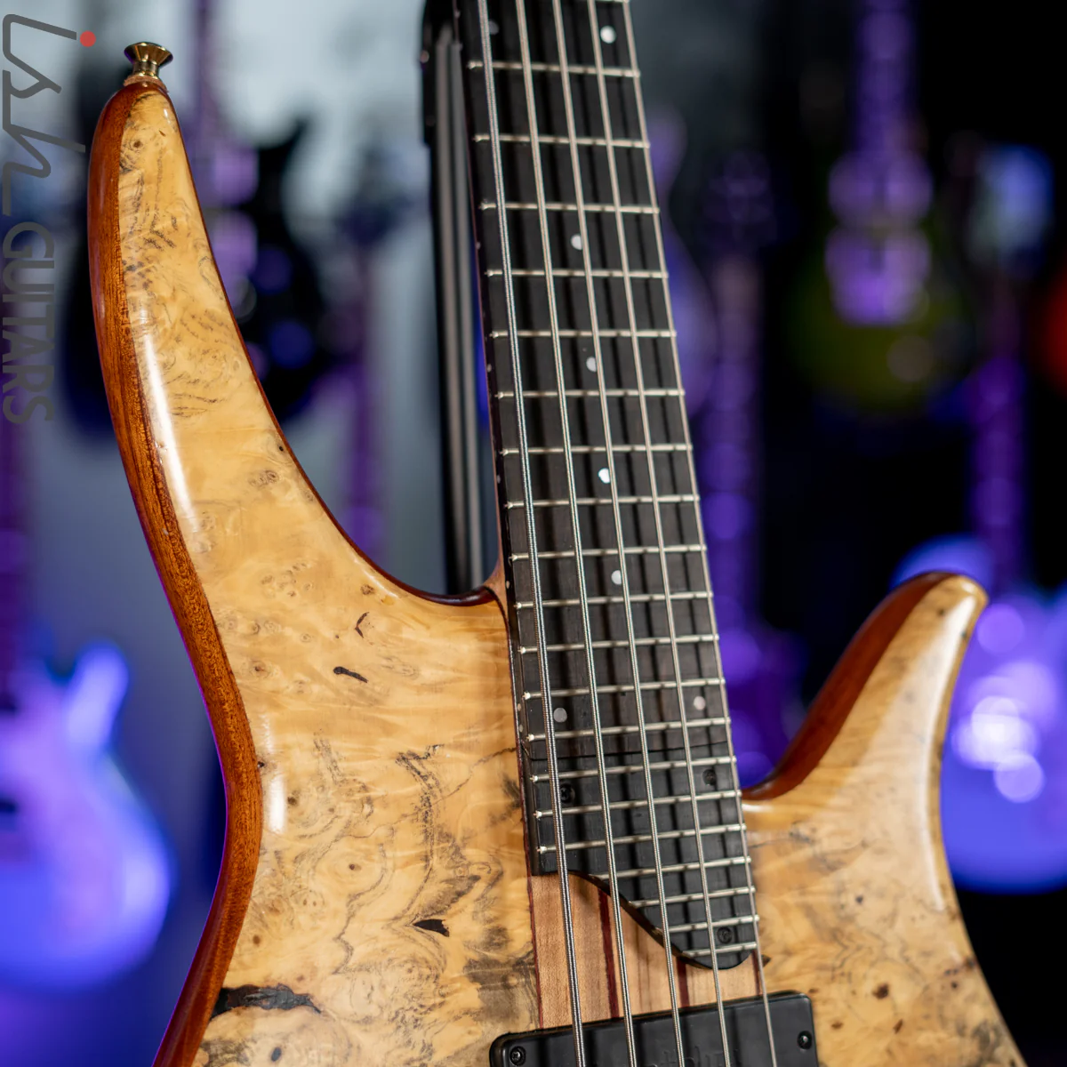 Surine Quest Series I 5-String Bass Natural Buckeye Burl - Image 5