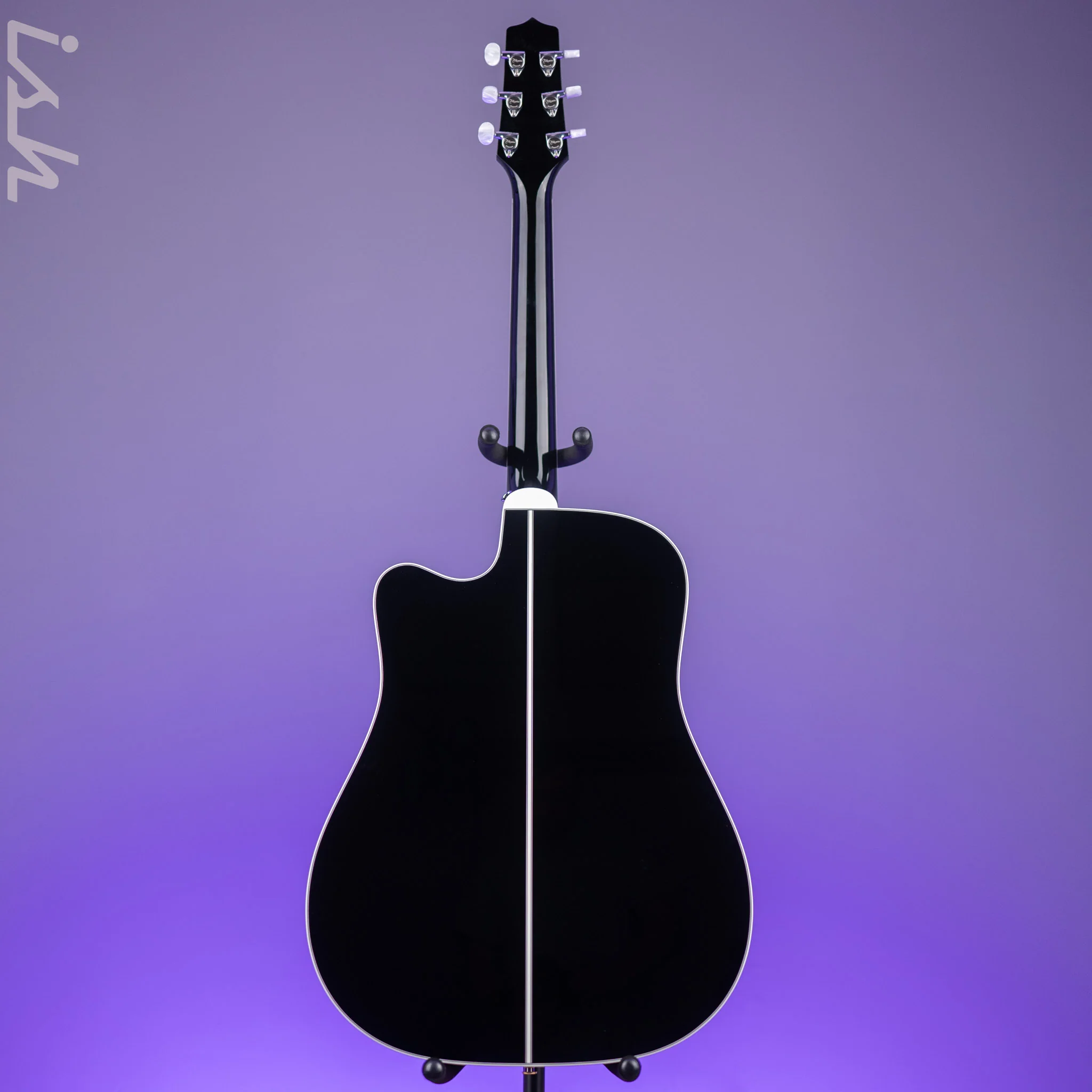 Takamine EF341DX Acoustic-Electric Guitar Black Demo - Image 6