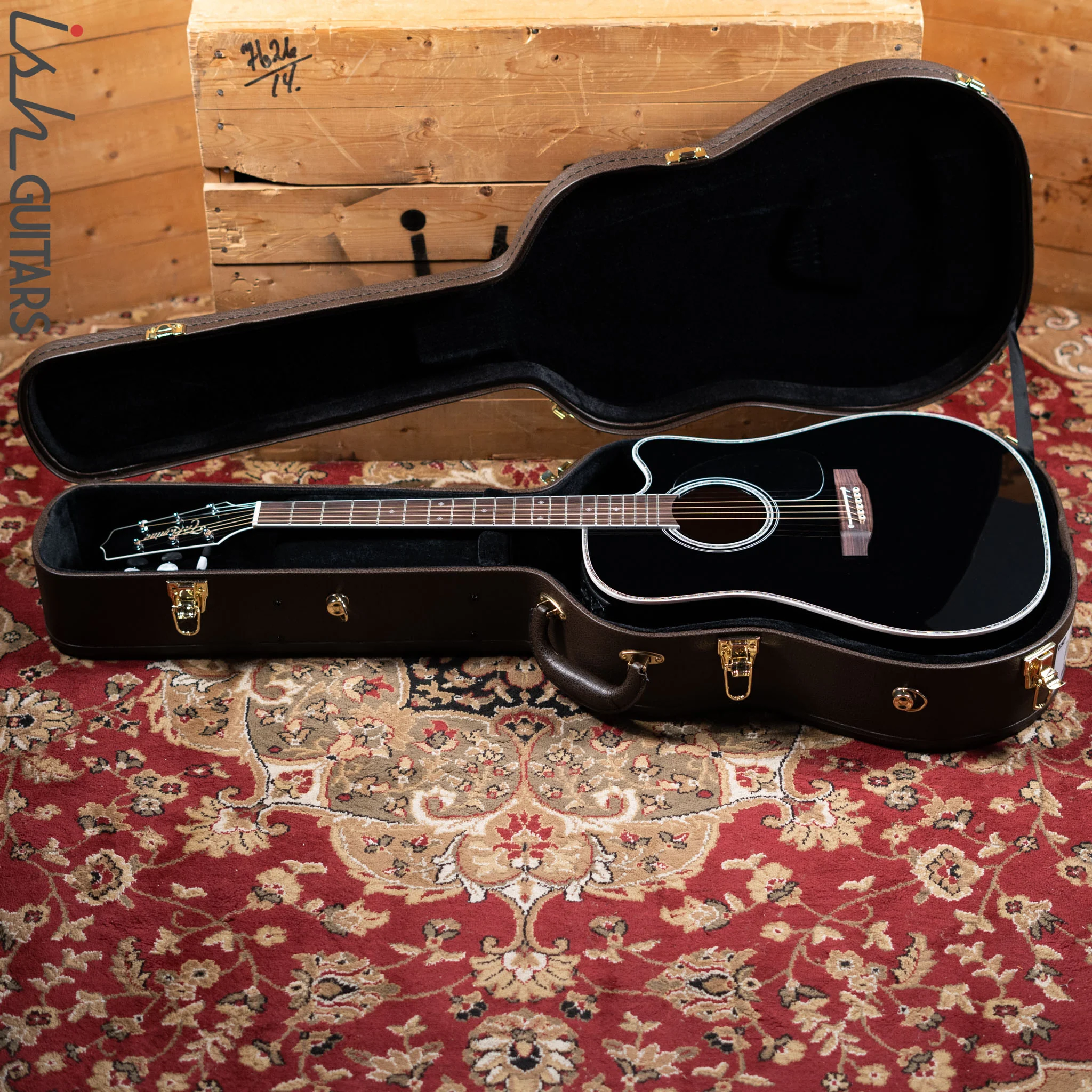 Takamine EF341DX Legacy Deluxe Acoustic Guitar Black - Image 10