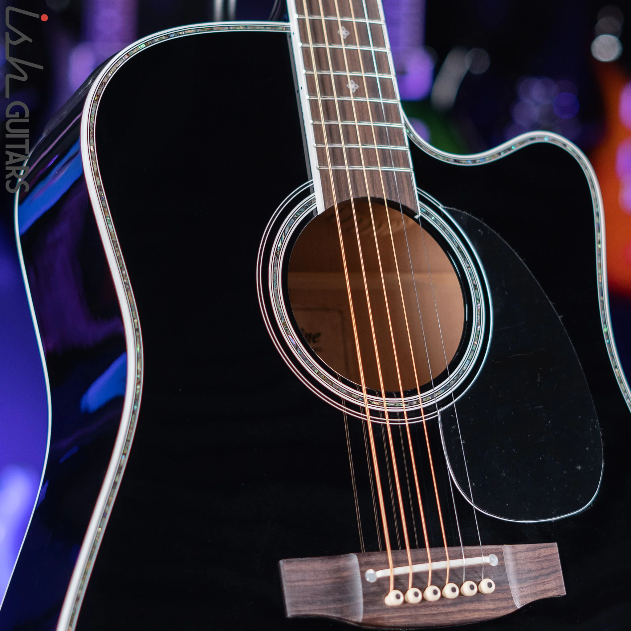 Takamine EF341DX Legacy Deluxe Acoustic Guitar Black - Image 3