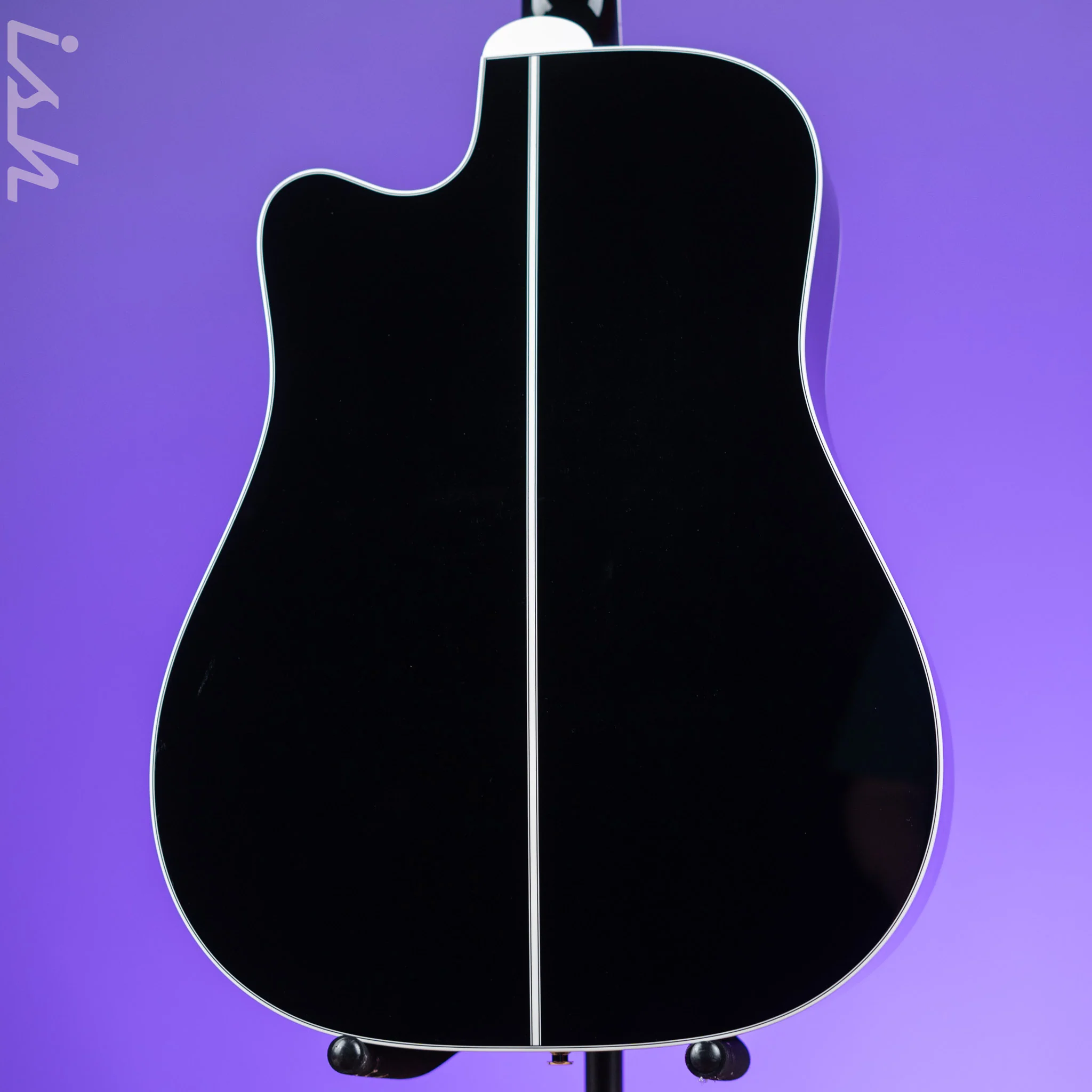 Takamine EF381DX 12-String Acoustic-Electric Gloss Black - Image 7