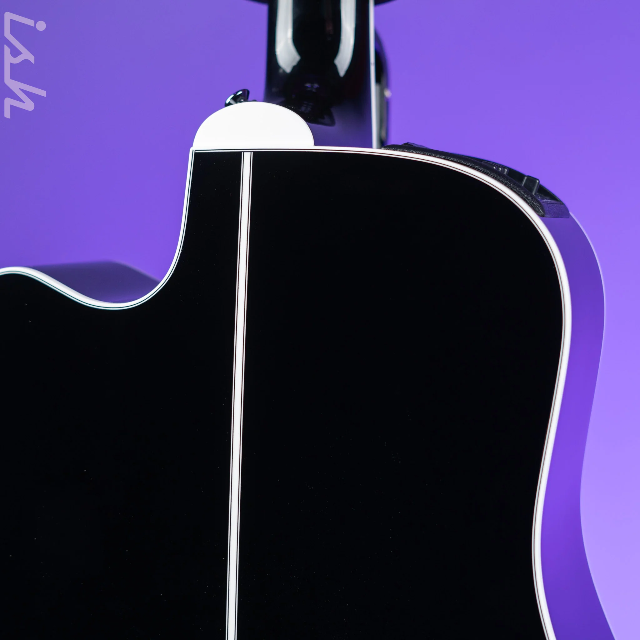 Takamine EF381DX 12-String Acoustic-Electric Gloss Black - Image 8