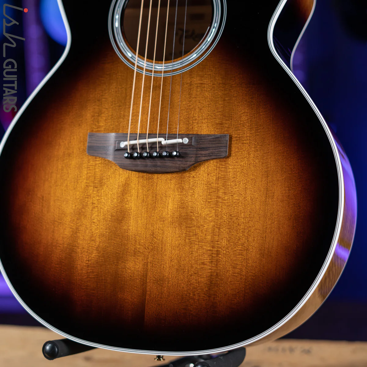 Takamine EF450C-TT Acoustic Electric Guitar Brown Sunburst Demo - Image 4