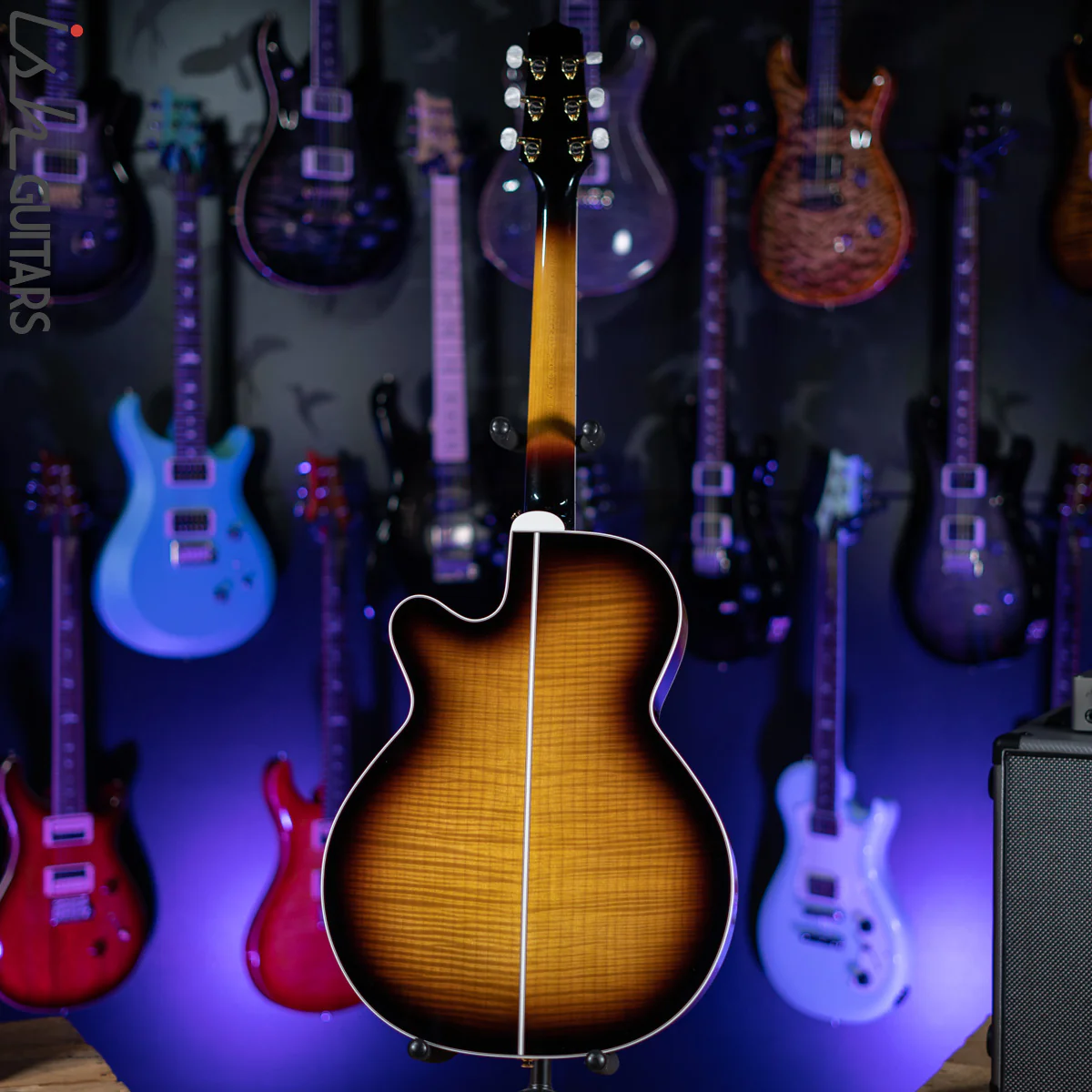 Takamine EF450C-TT Acoustic Electric Guitar Brown Sunburst Demo - Image 7